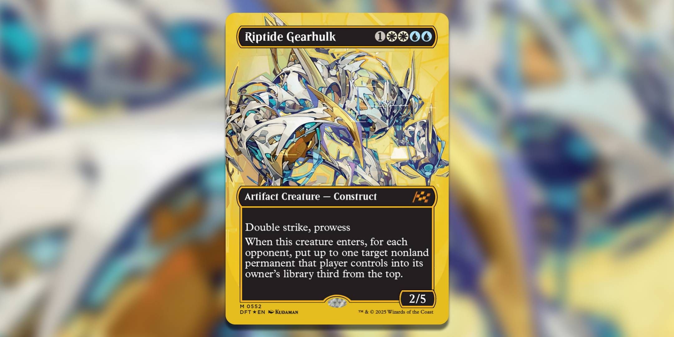 The Magic the Gathering card Riptide Gearhulk by Kudaman.