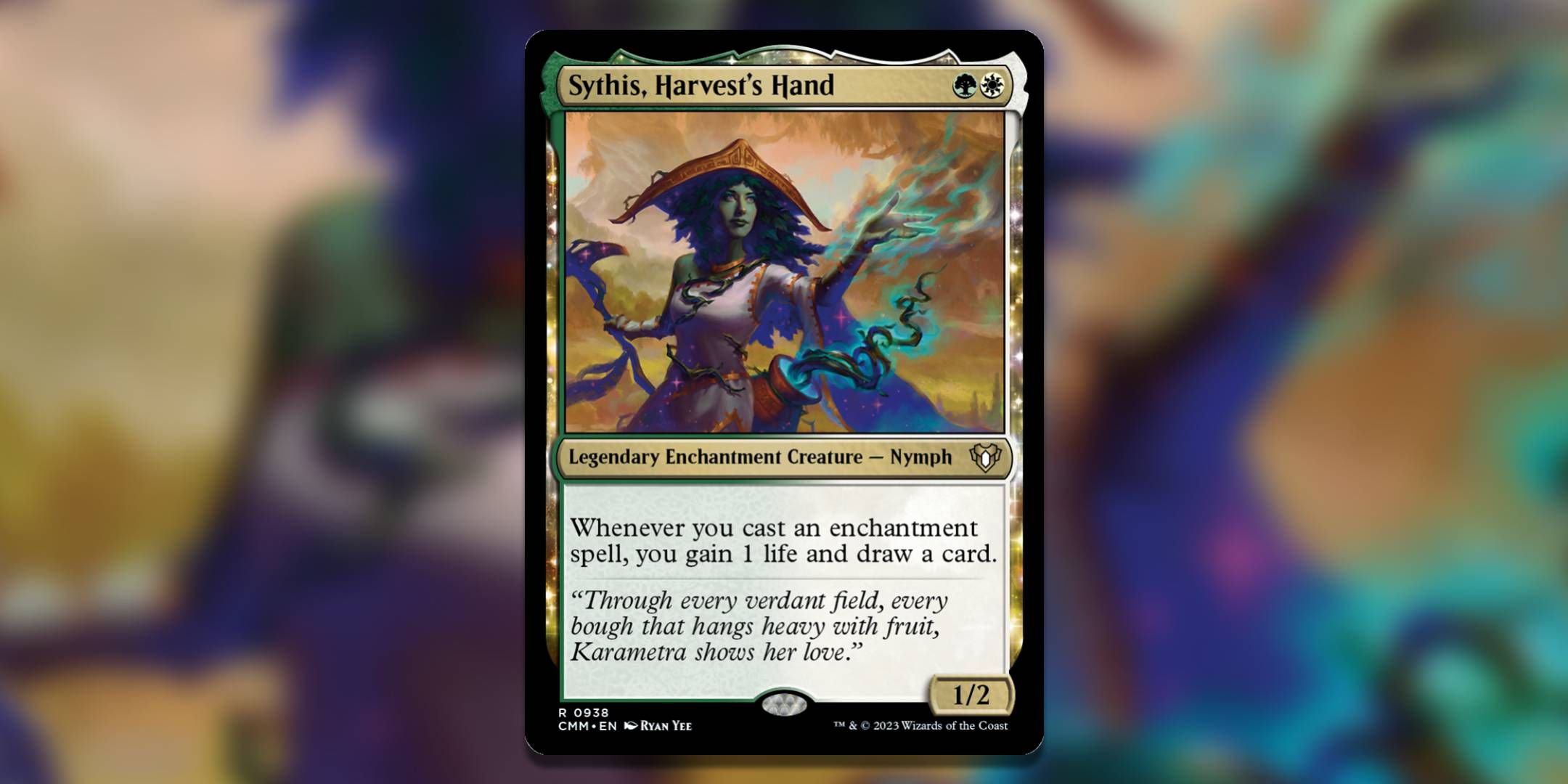 The Magic The Gathering card Sythis Harvest's Hand by Ryan Yee.