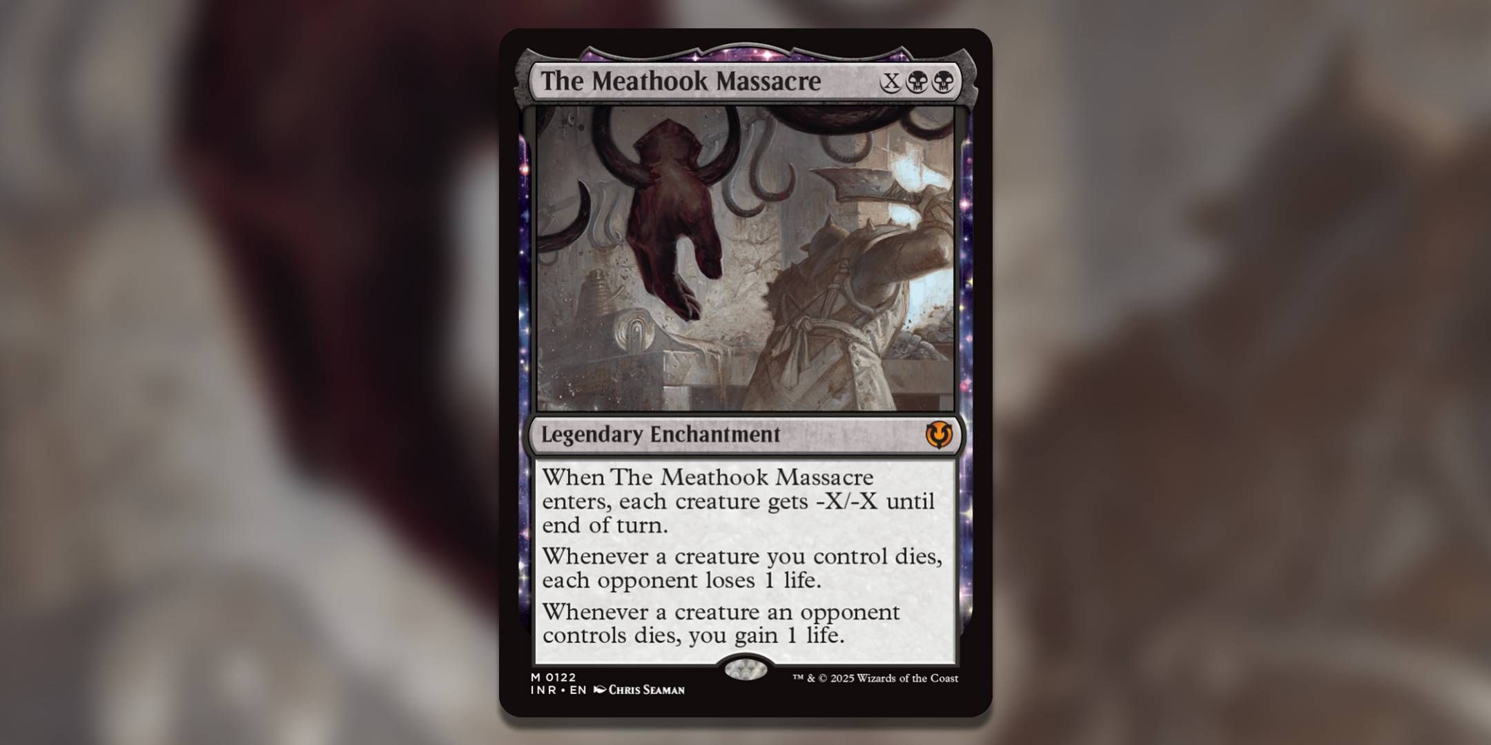 The Magic The Gathering card The Meathook Massacre by Chris Seaman.