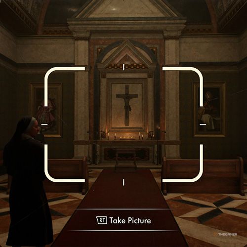 The player takes the photo of the Chapel Altar in Indiana Jones And The Great Circle