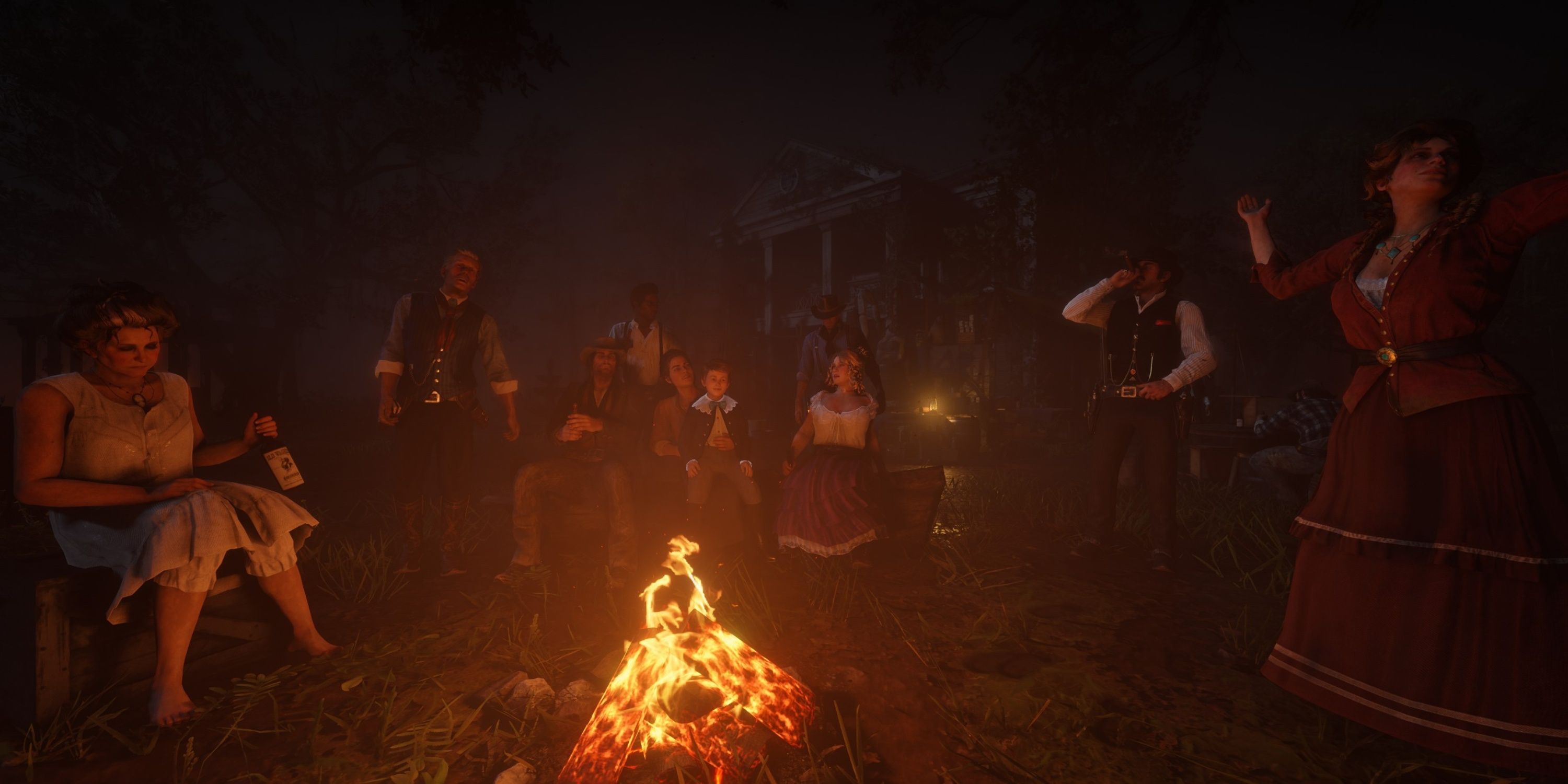 the van der linde gang celebrates