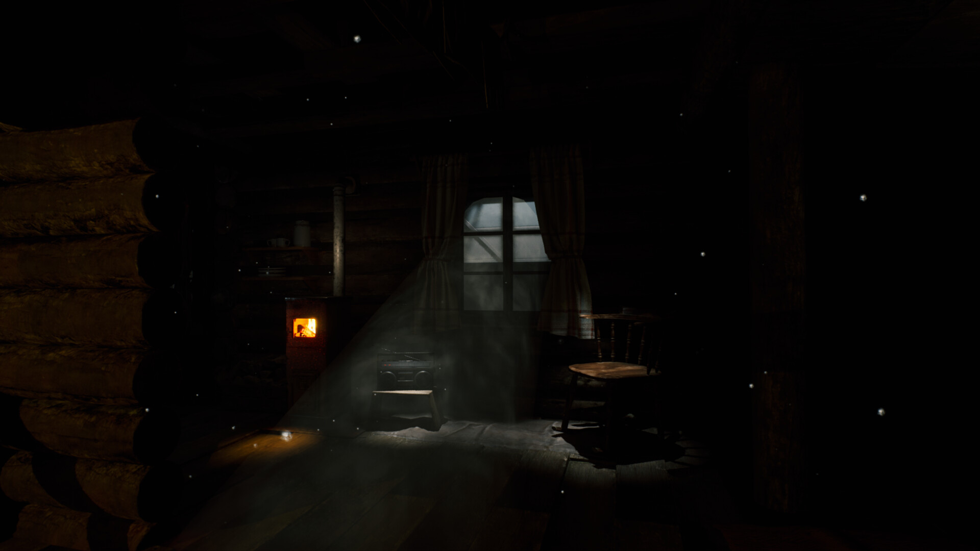 A creepy cabin in The Cabin Factory.