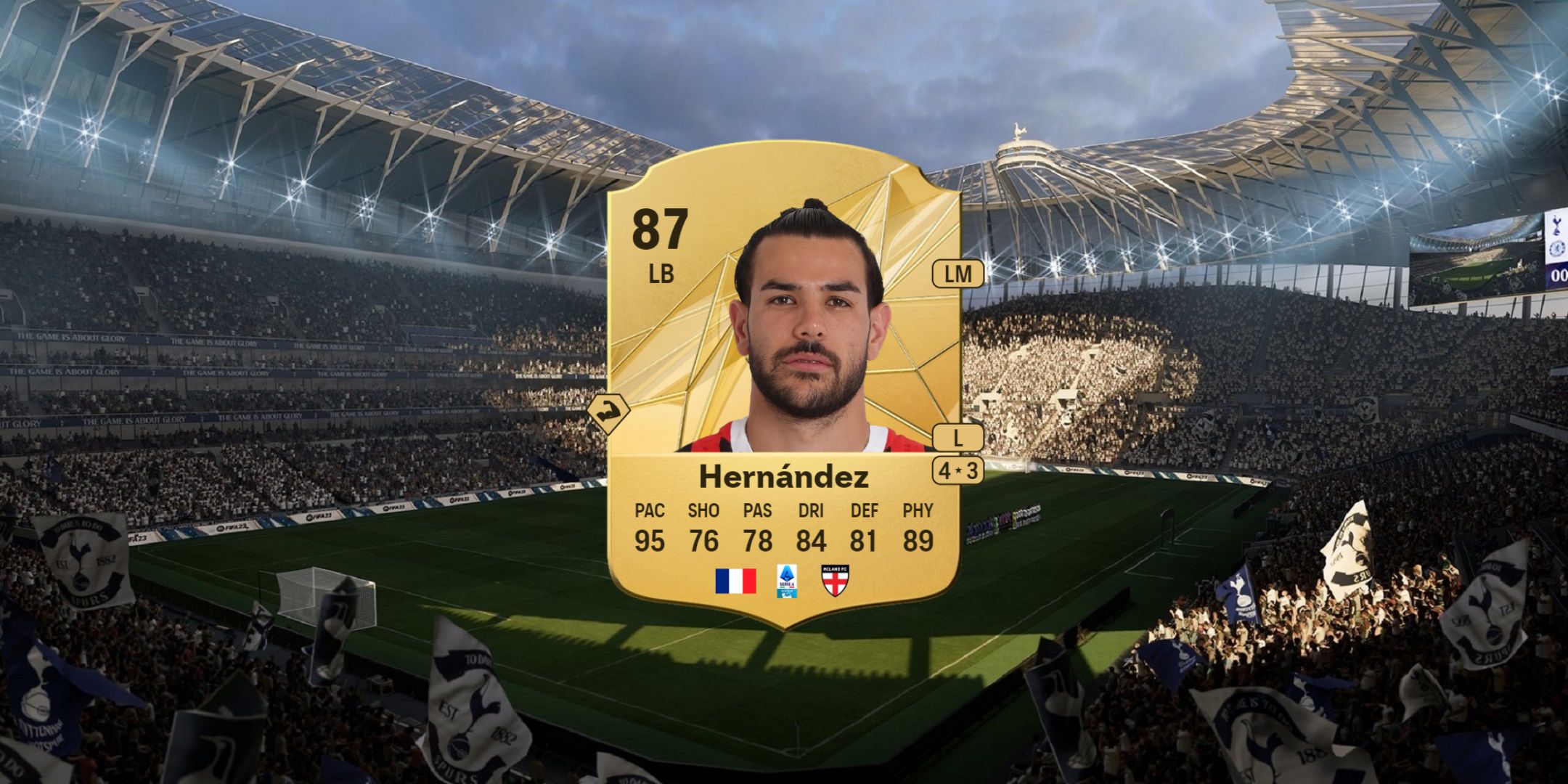 Theo Hernandez's card in EA Sports FC 25.