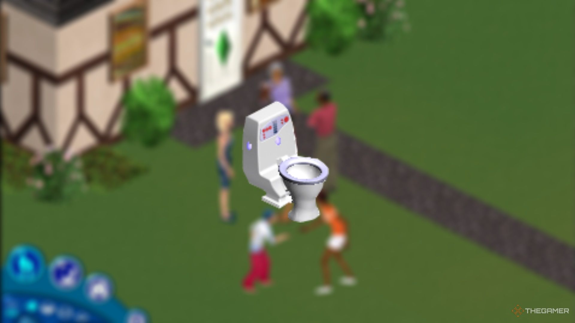 A toilet in The Sims.