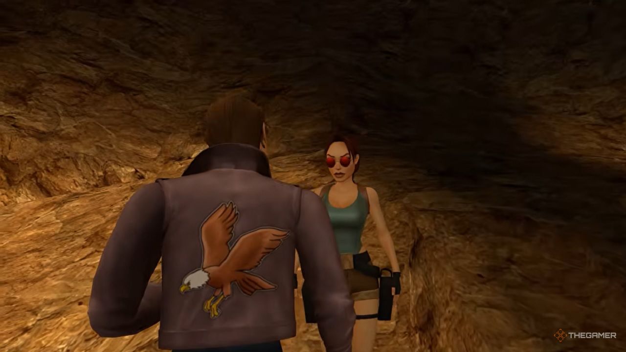 Tomb Raider Chronicles - Lara facing Pierre.