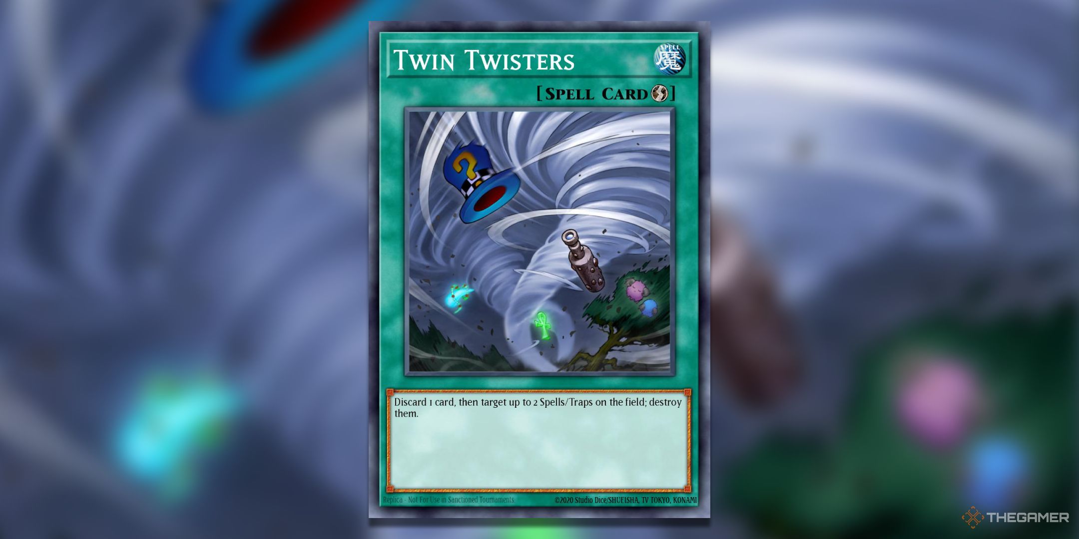 Twin Twisters Yu-Gi-Oh! TCG Card Art.