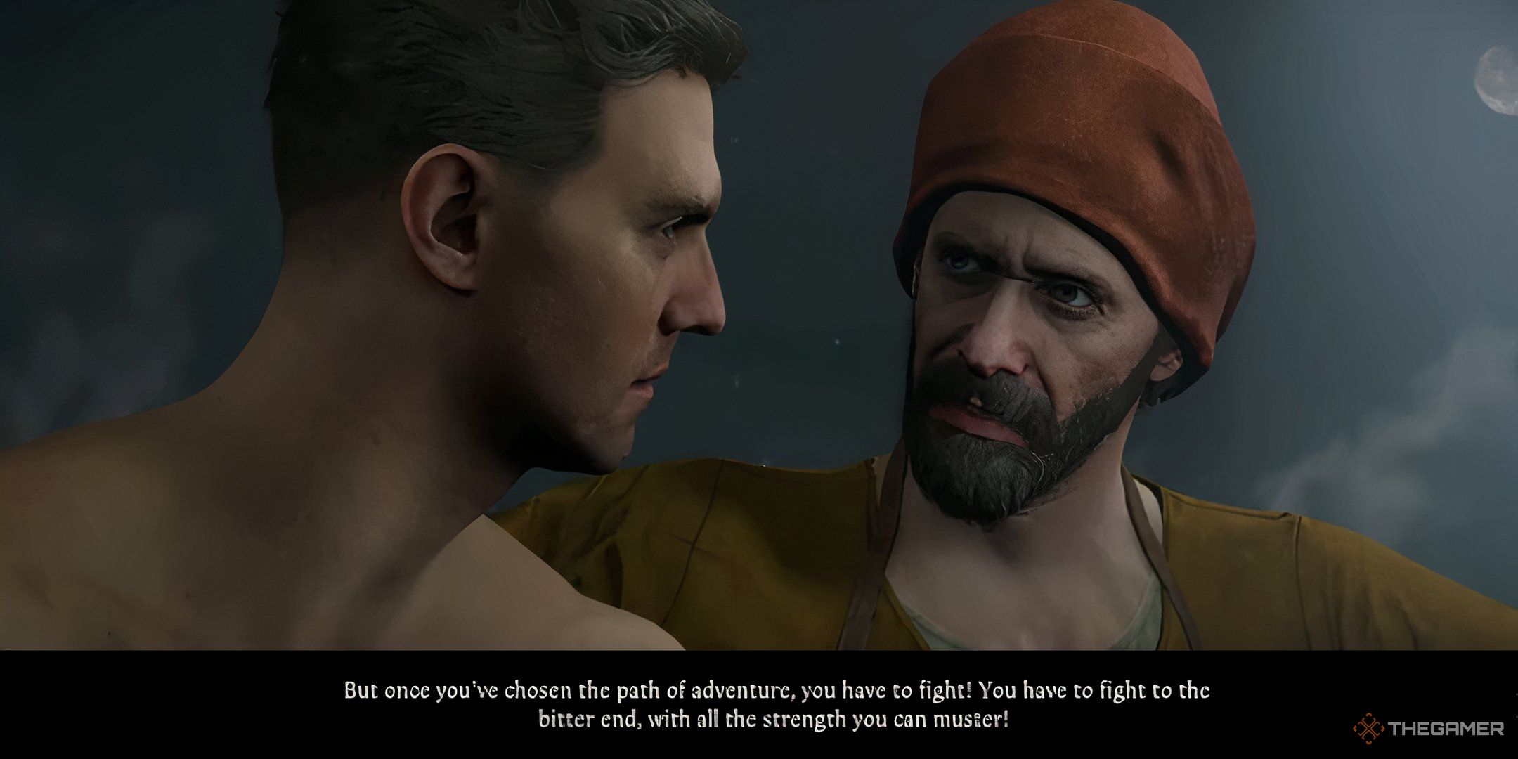 Martin giving Henry words of advice in Kingdom Come deliverance 2.