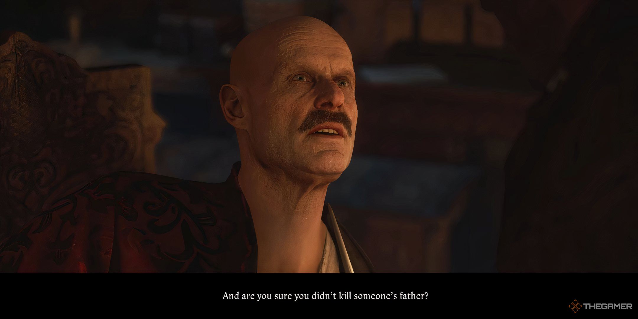 Markvart von Aulitz asking Henry if he isn't sure he killed someone's father in kingdom come deliverance 2.