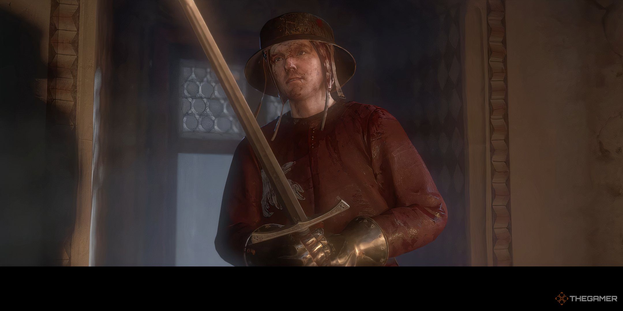 henry holding his father's sword in kingdom come deliverance 2.