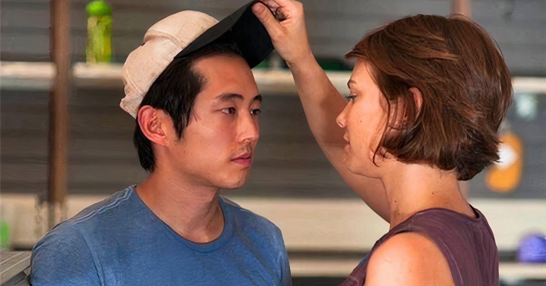 maggie and glenn in the walking dead