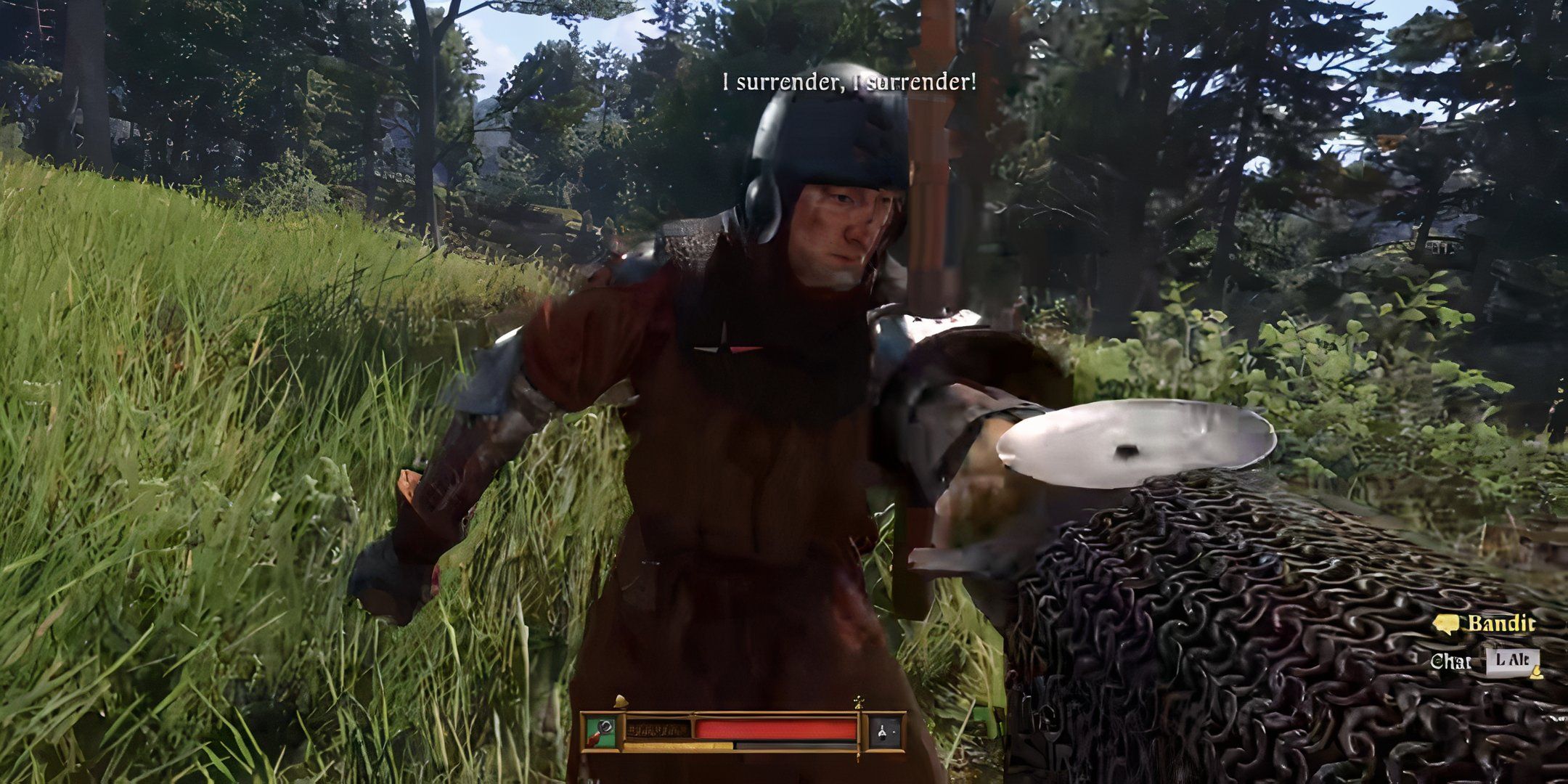 Swinging on a surrendering bandit in kingdom come deliverance 2.