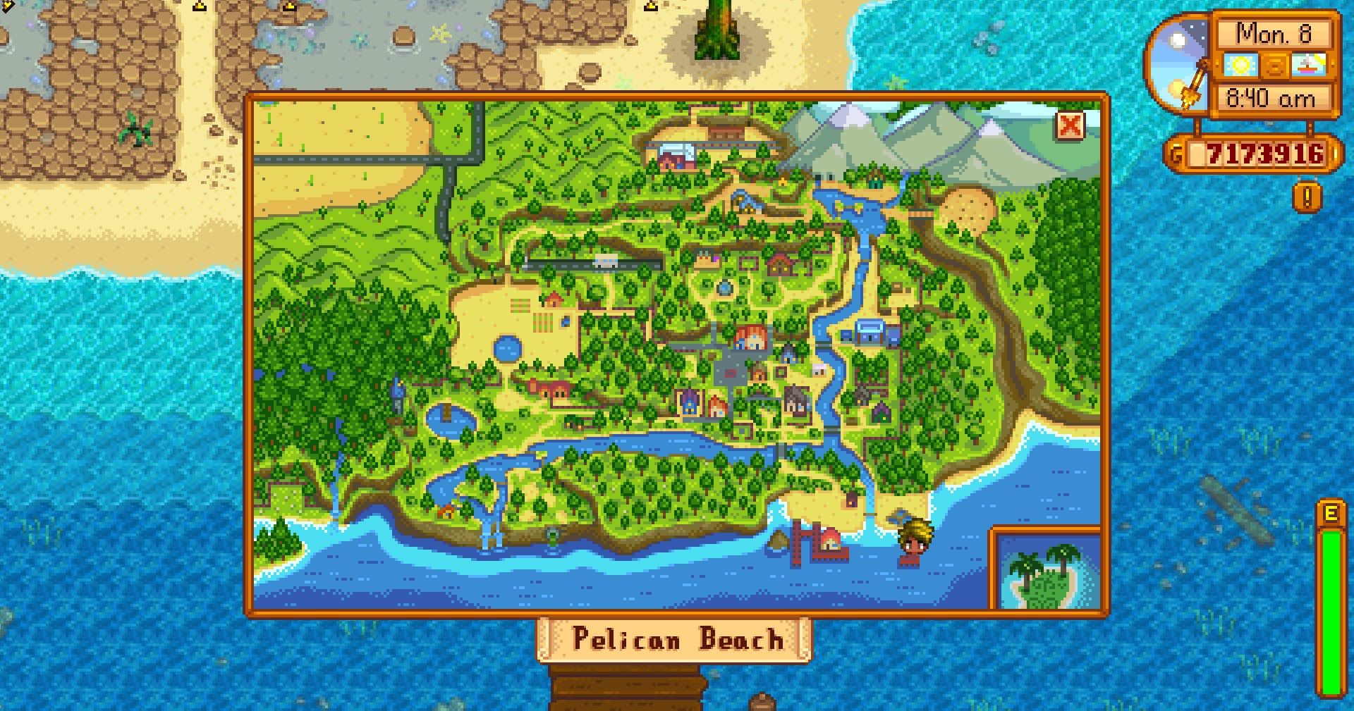 Stardew Valley beach