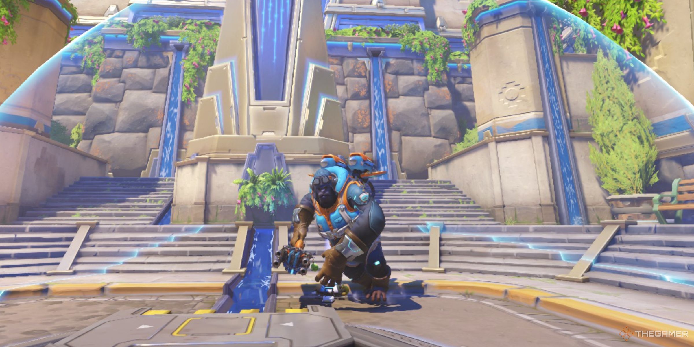 Winston Inside Of His Barrier Projector On Runasapi In Overwatch 2.