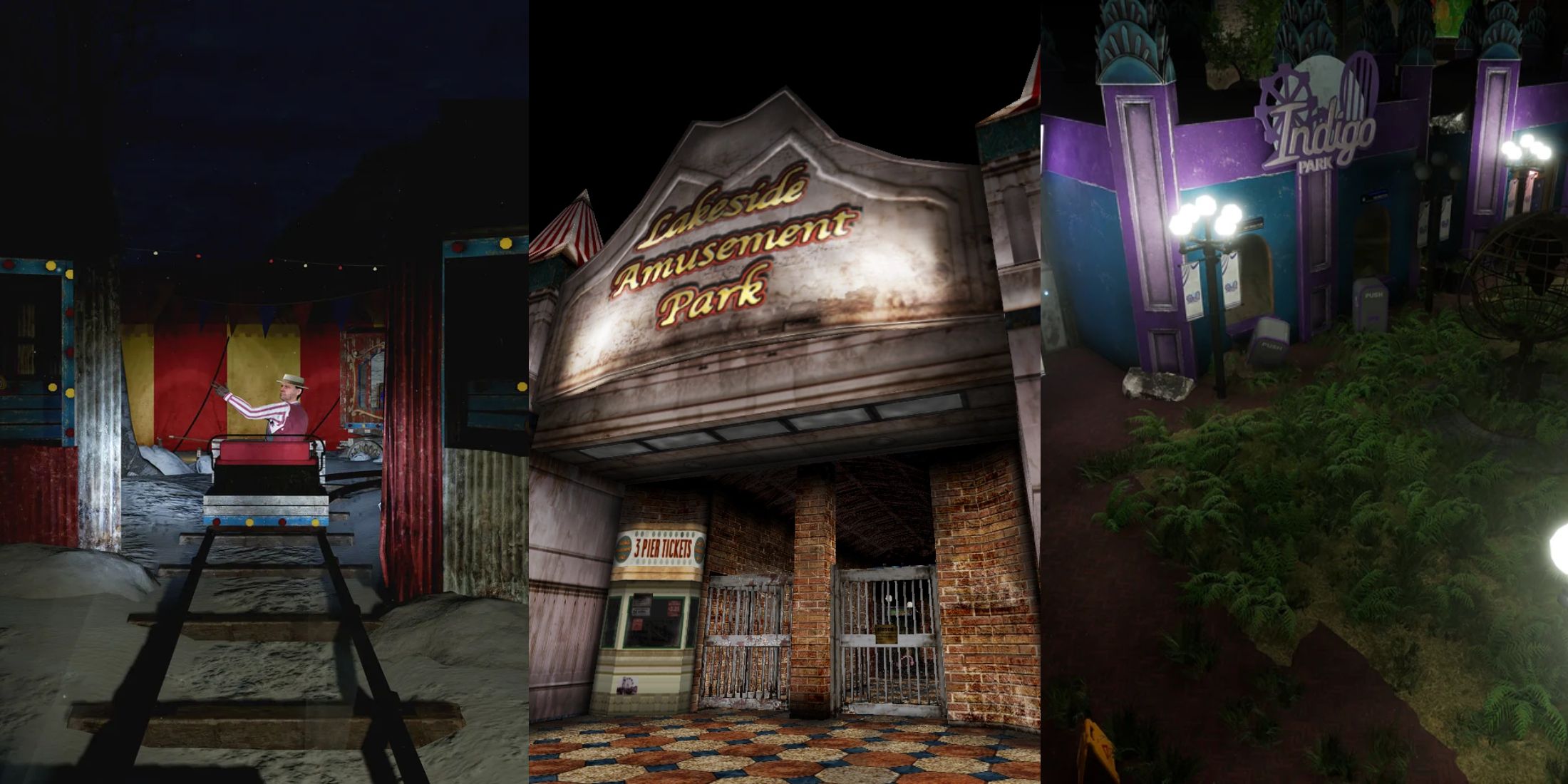 X Best Horror Games Set In Amusement Parks, Ranked images from Rush of Blood, Silent Hill 3 and Indigo Park