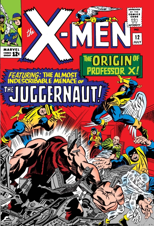 Juggernaut on the cover of X-Men #12.