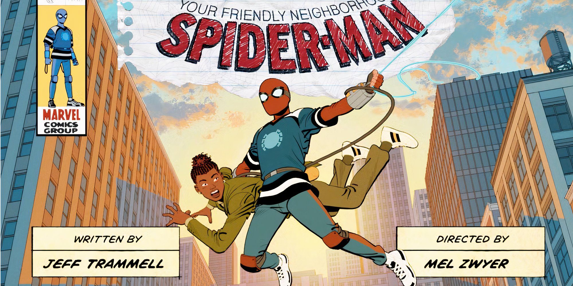 Your Friendly Neighborhood Spider-Man Title Screen featuring Spider-Man and Harry