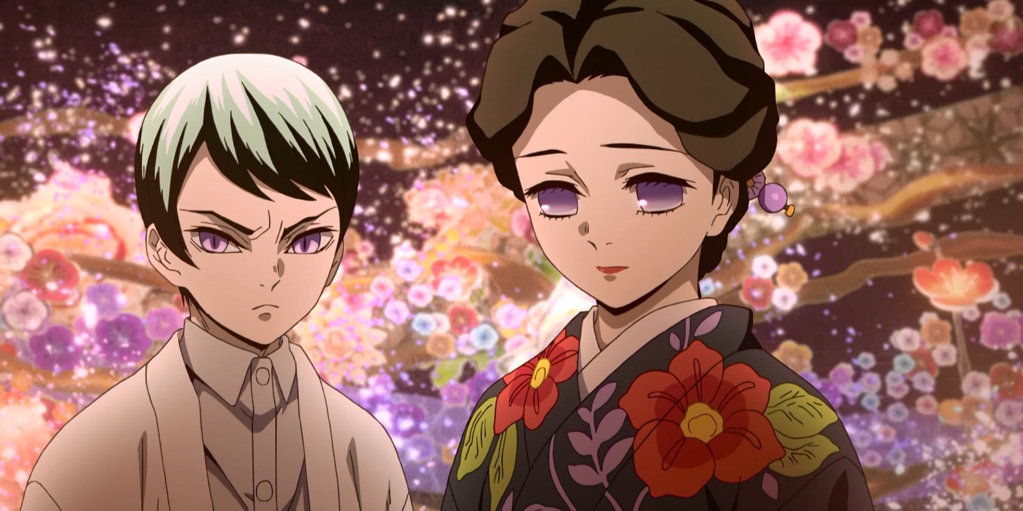 Yushiro and Lady Tamayo in the anime.