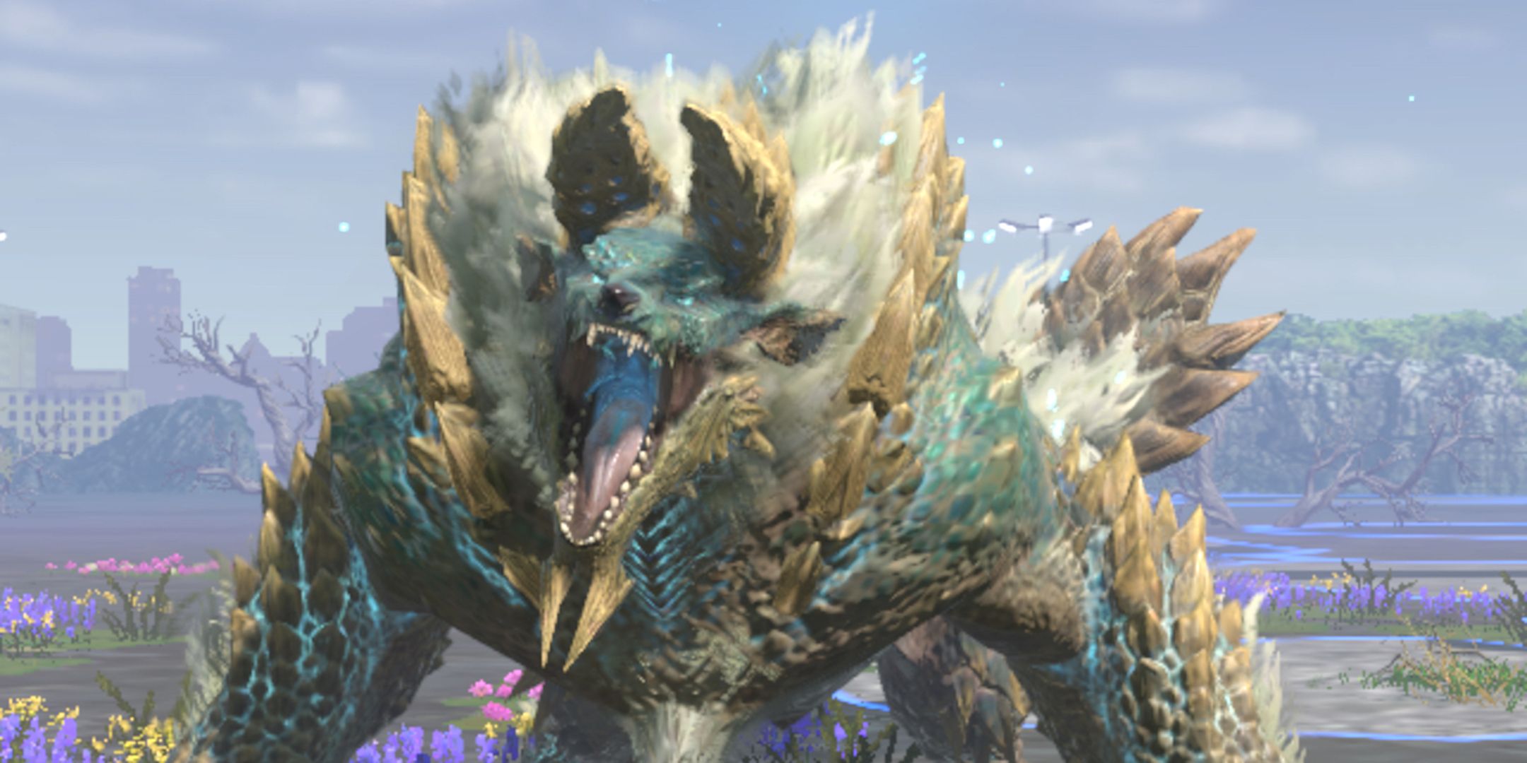 Zinogre screaming in Monster Hunter Now