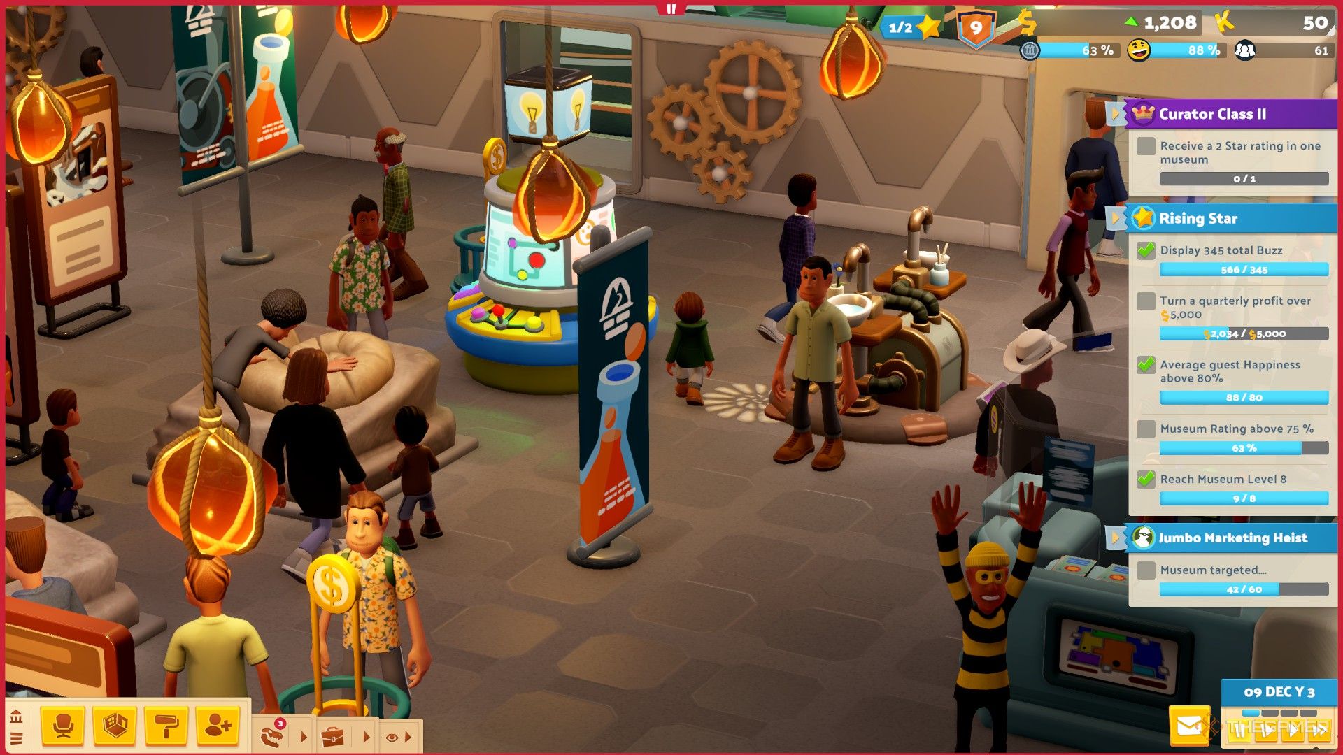 a spa point, realization station, and helix fossil on display in two point museum.