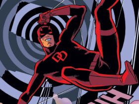 Daredevil leaping into action by Chris Samnee