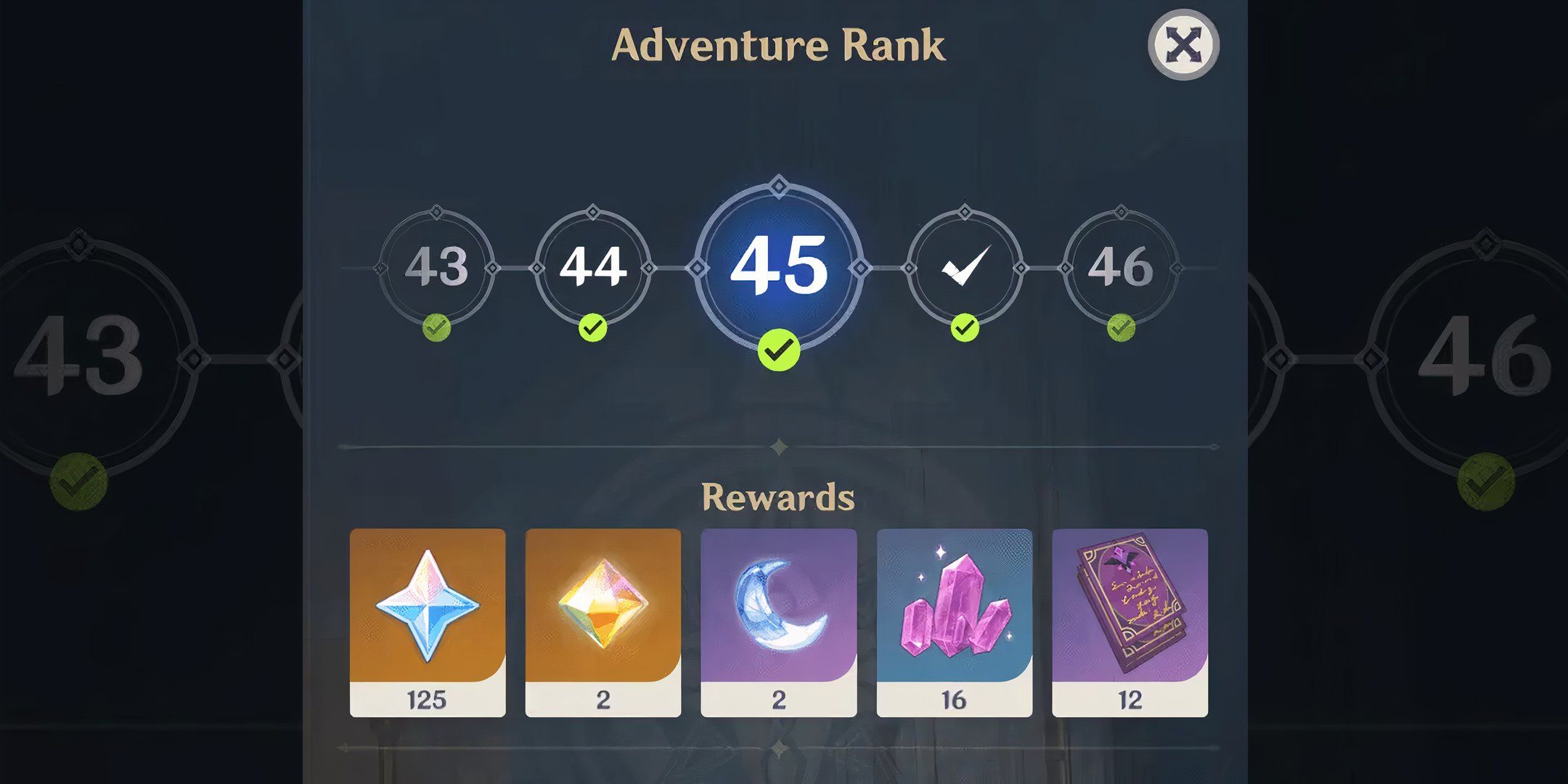 Adventure Rank 45