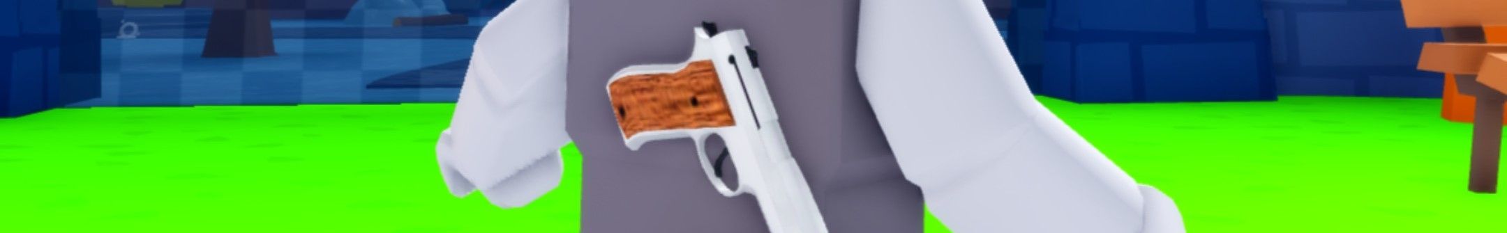 a gun in Shooting Simulator on Roblox 