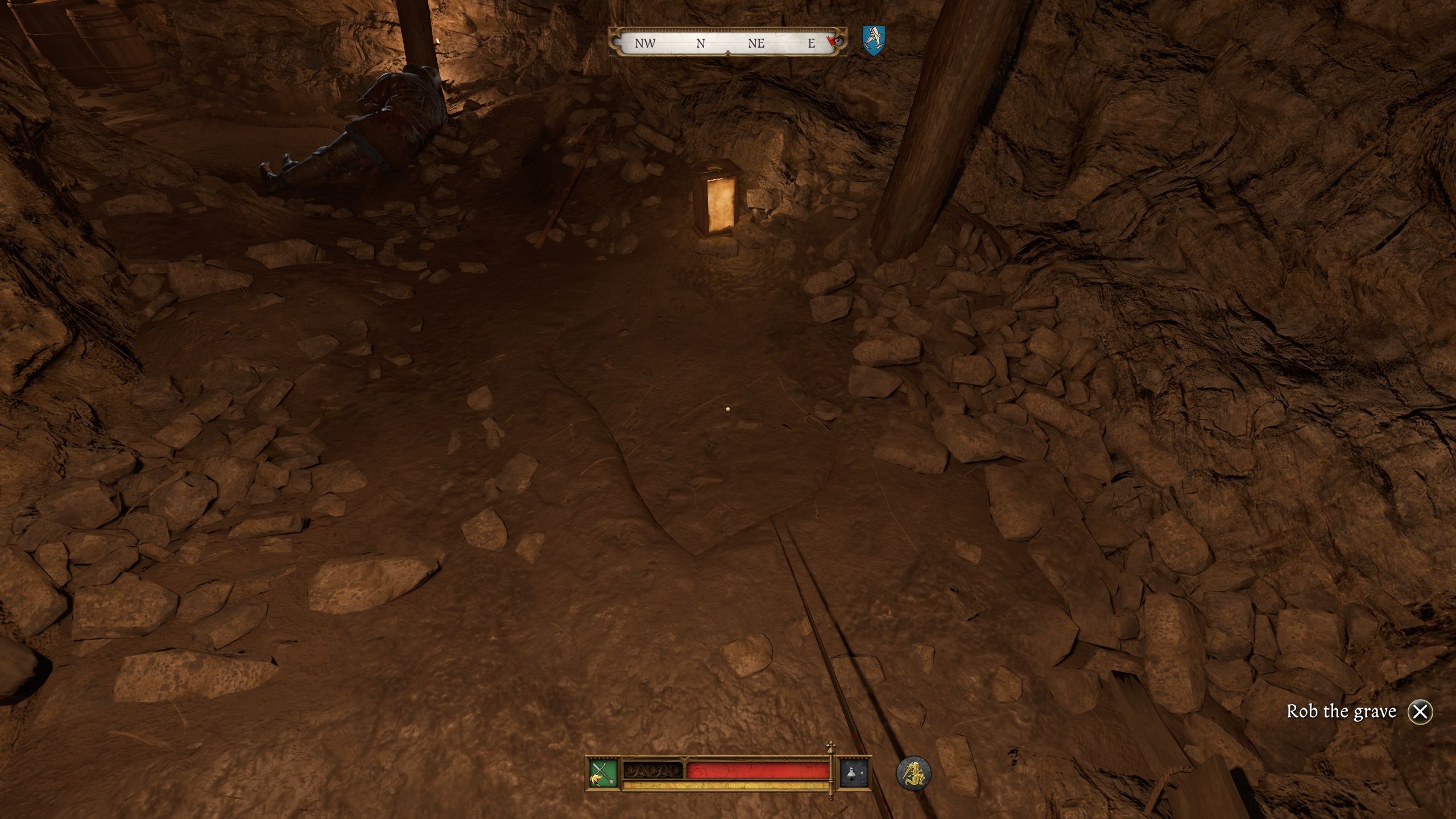 Player is about to rob a grave - kcd2