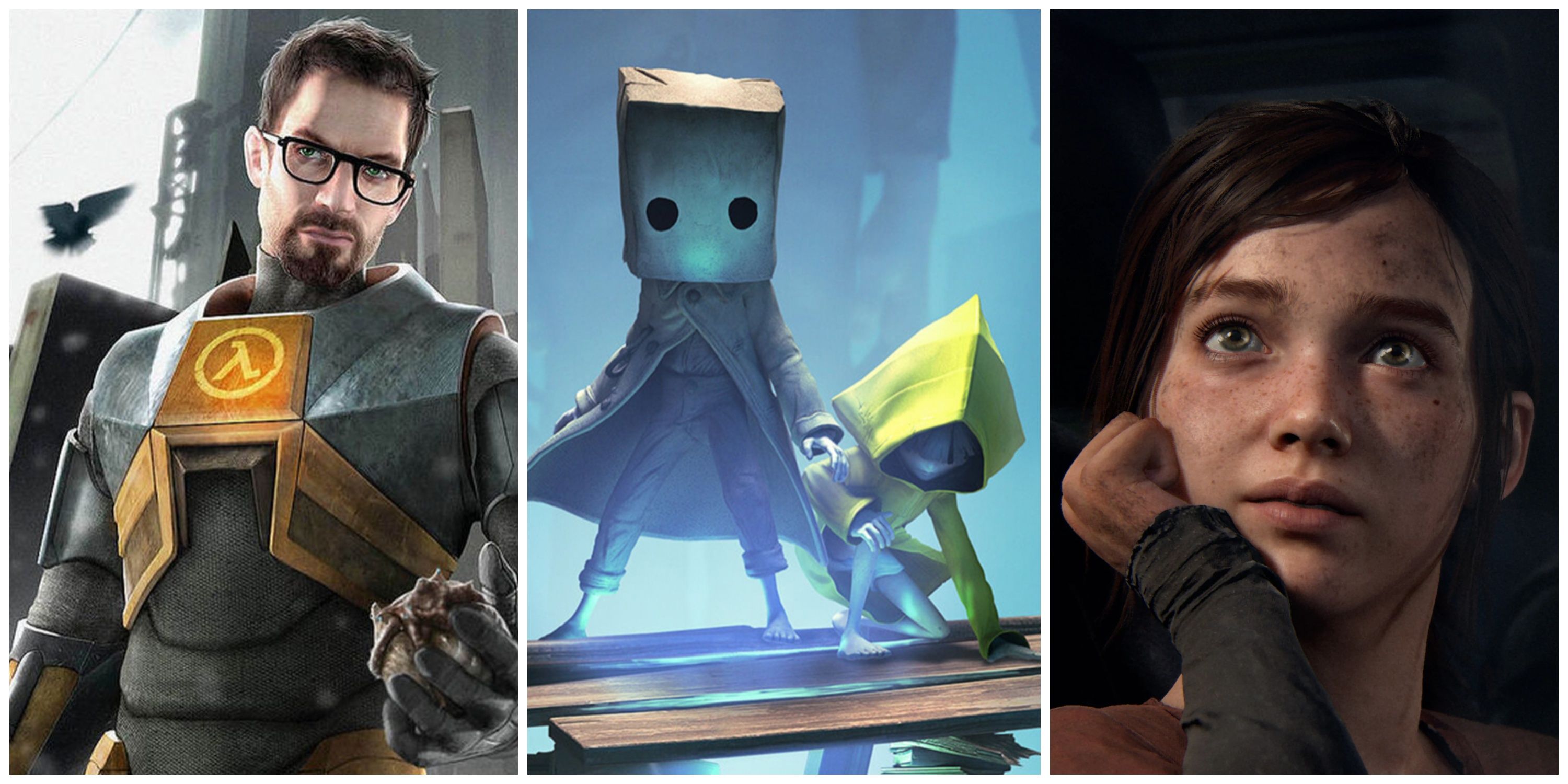 gordon freeman, little nightmares 2, ellie from the last of us