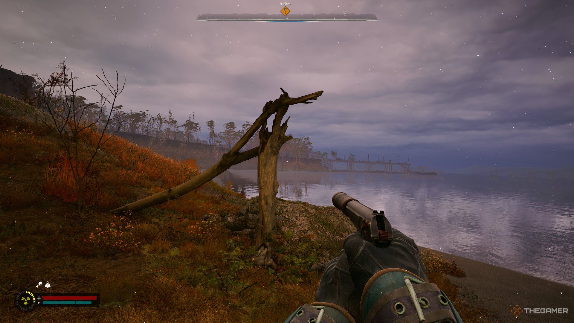 An image showing a broken tree in Stalker 2.