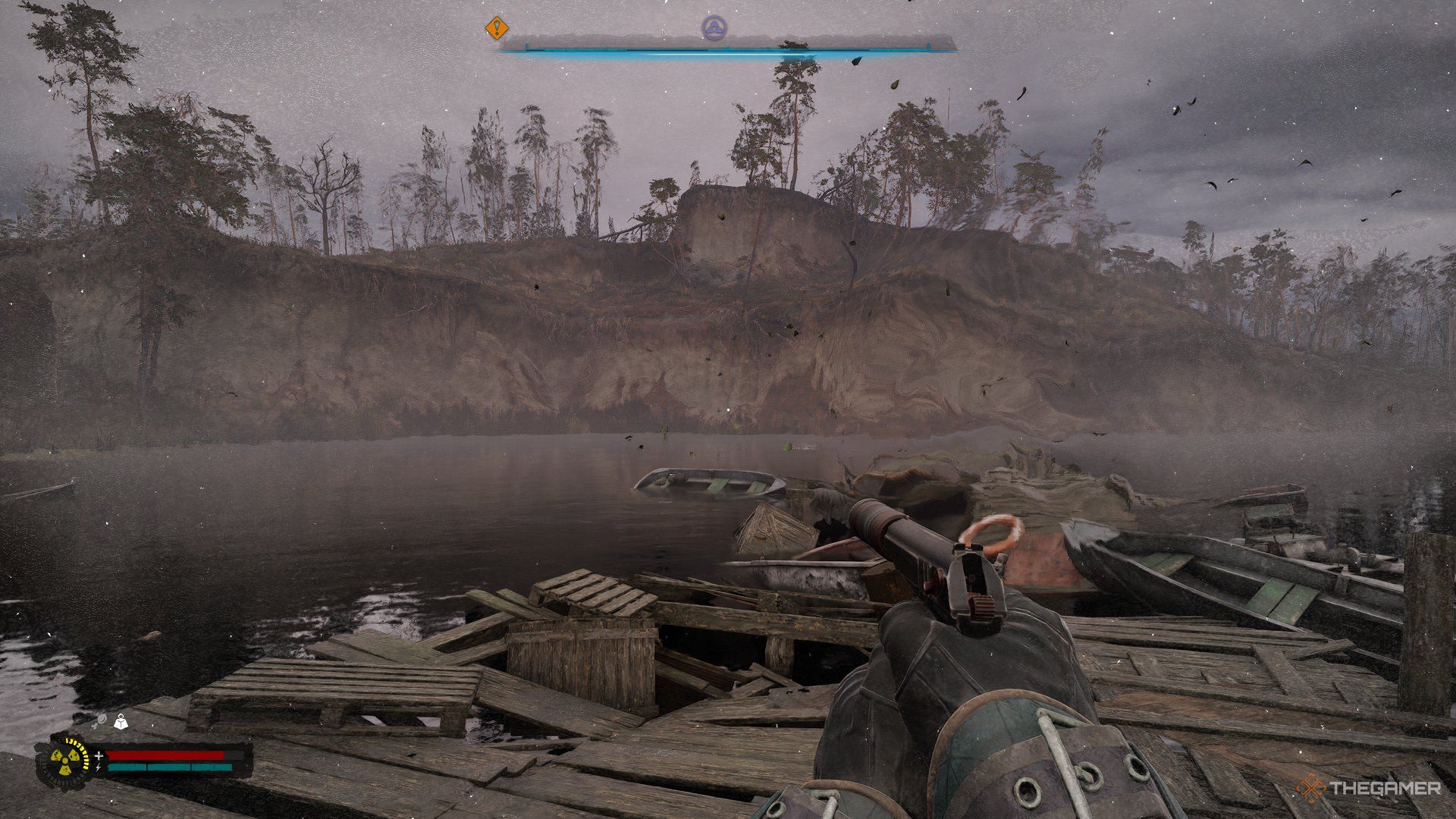 An image showing a broken pier in Stalker 2.