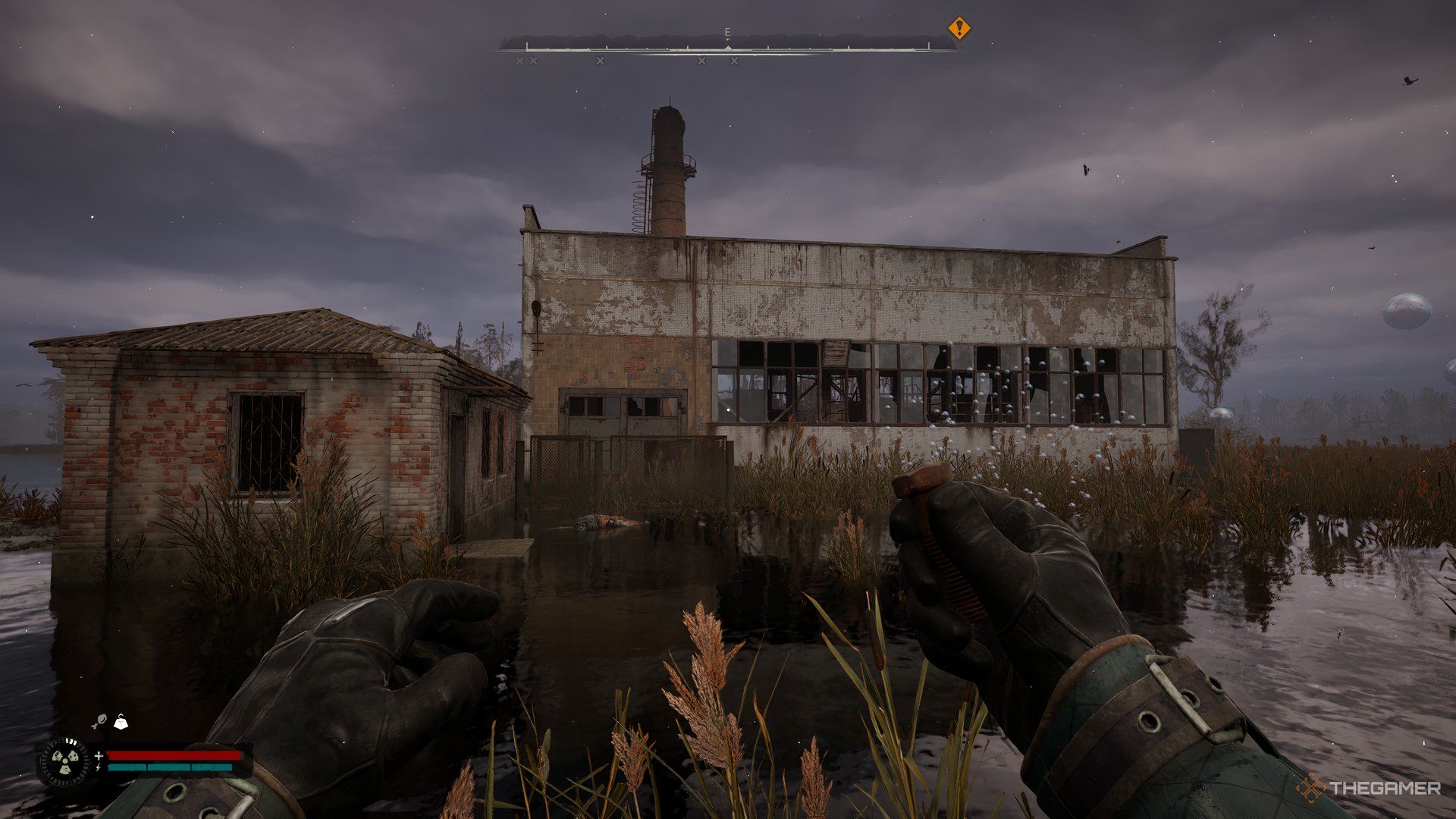 An image showing an old abandoned factory in Stalker 2.