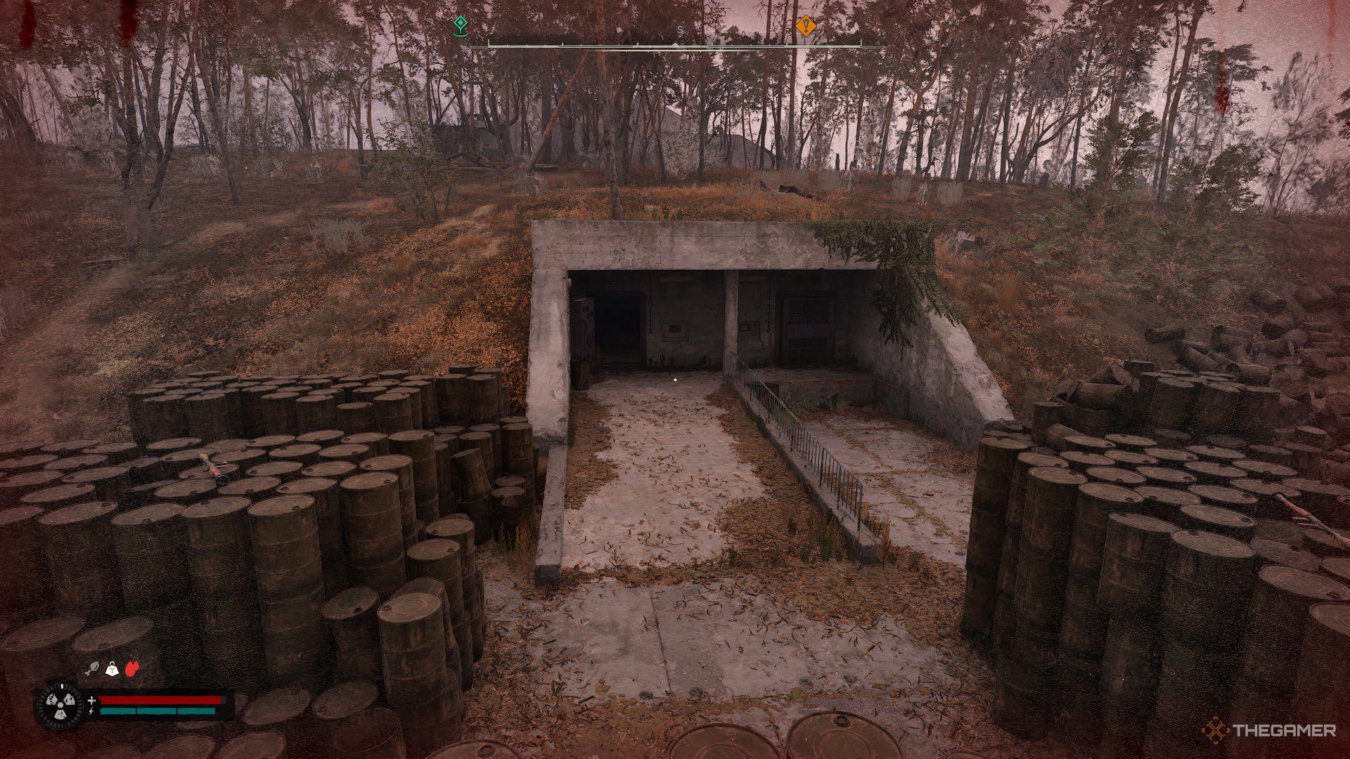 An image showing a bunker entrance  in Stalker 2.