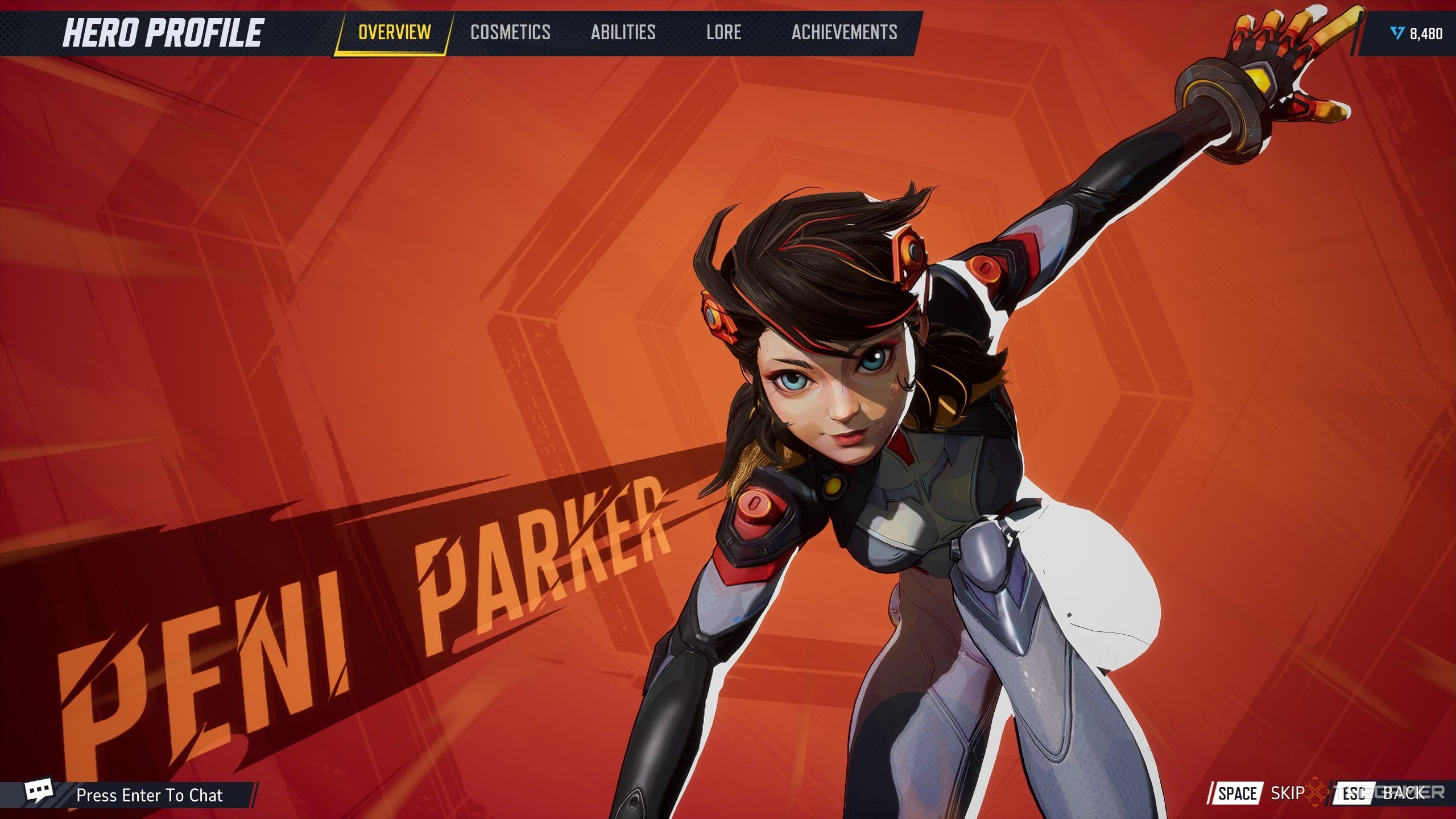 Peni Parker's Hero Screen In Marvel Rivals