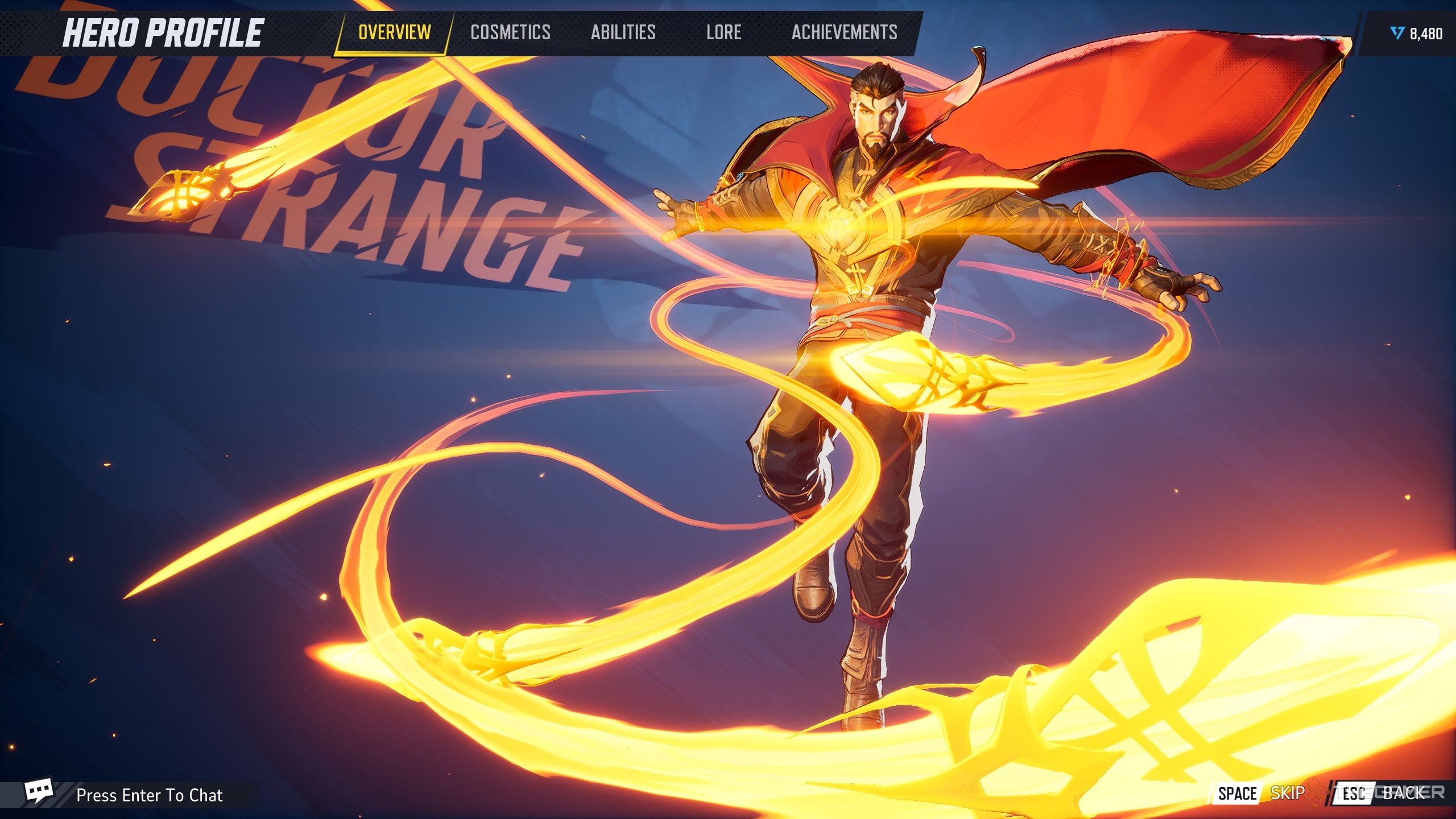 Dr Strange's Hero Screen In Marvel Rivals