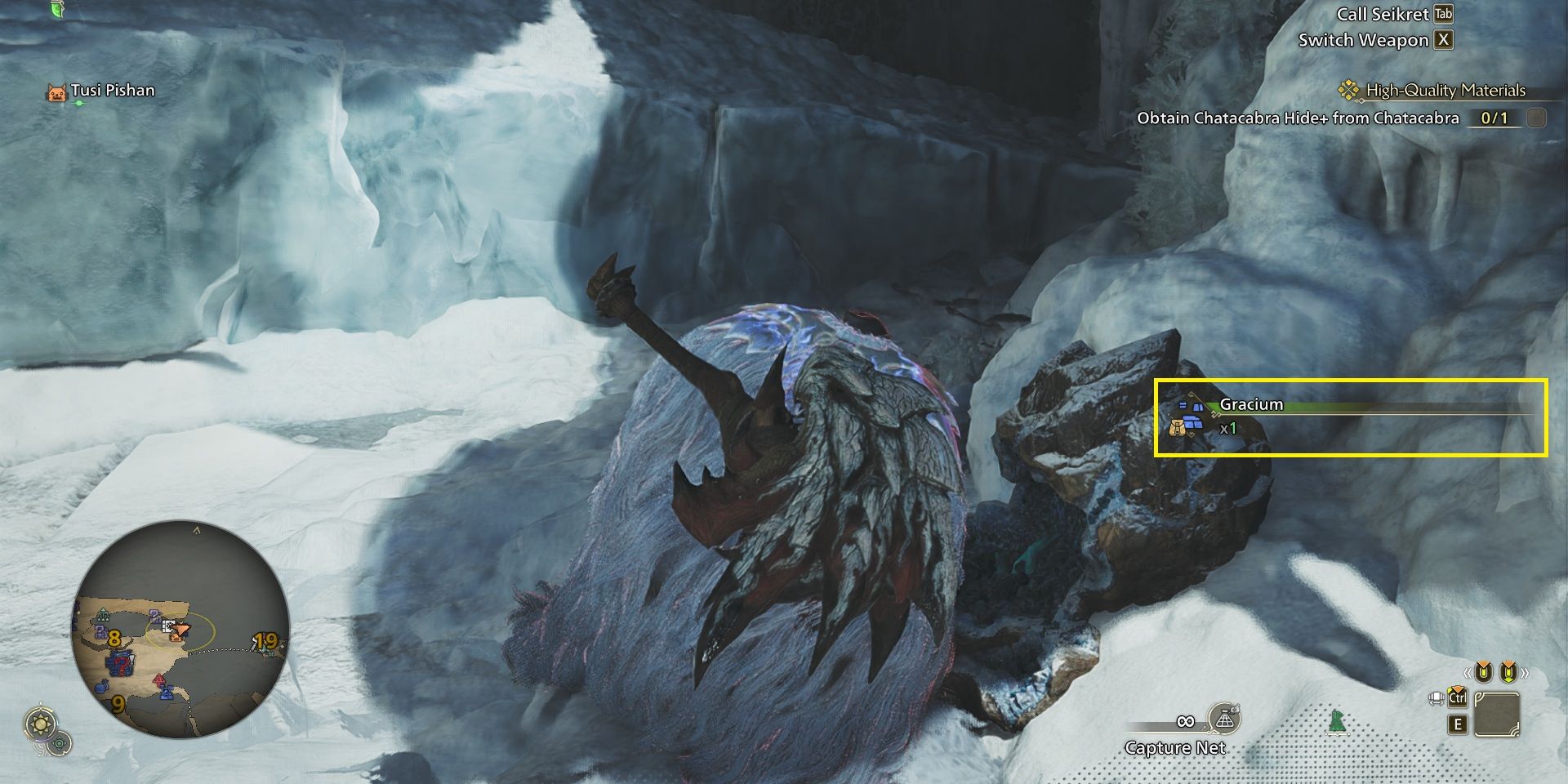 Collecting Gracium - Monster Hunter Wilds