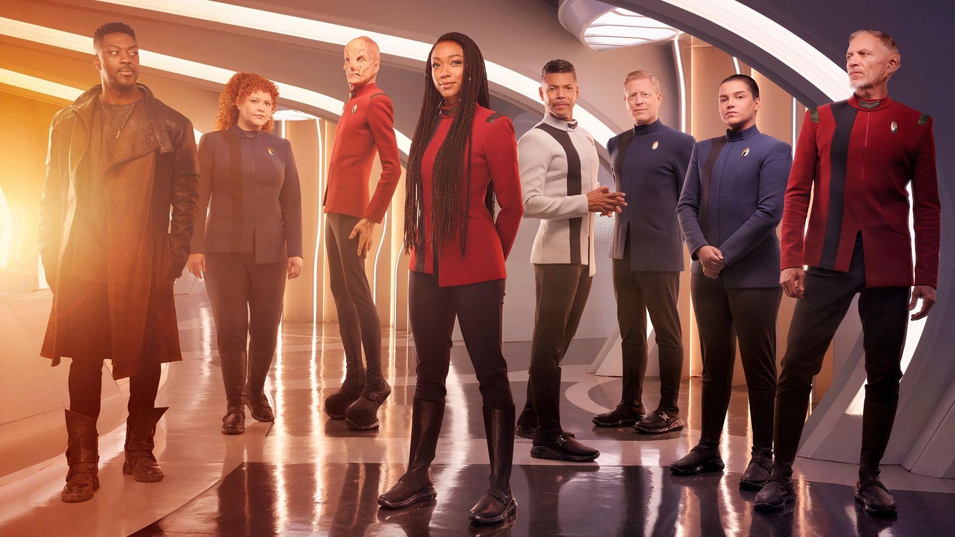The crew of the starship Discovery in Star Trek: Discovery.