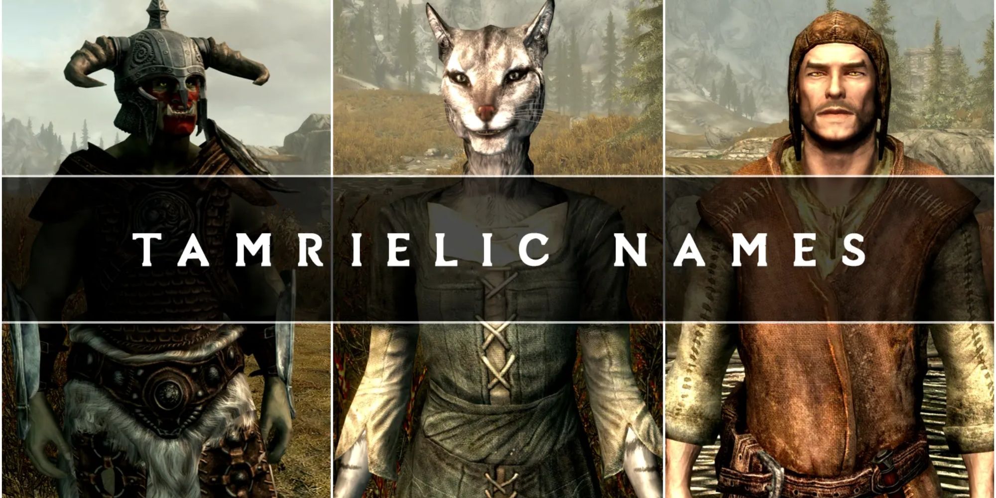 Tamrielic Names Skyrim Mod