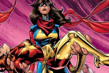 Kamala Khan holds Jean Grey's body in an homage to the cover of Uncanny X-Men #136