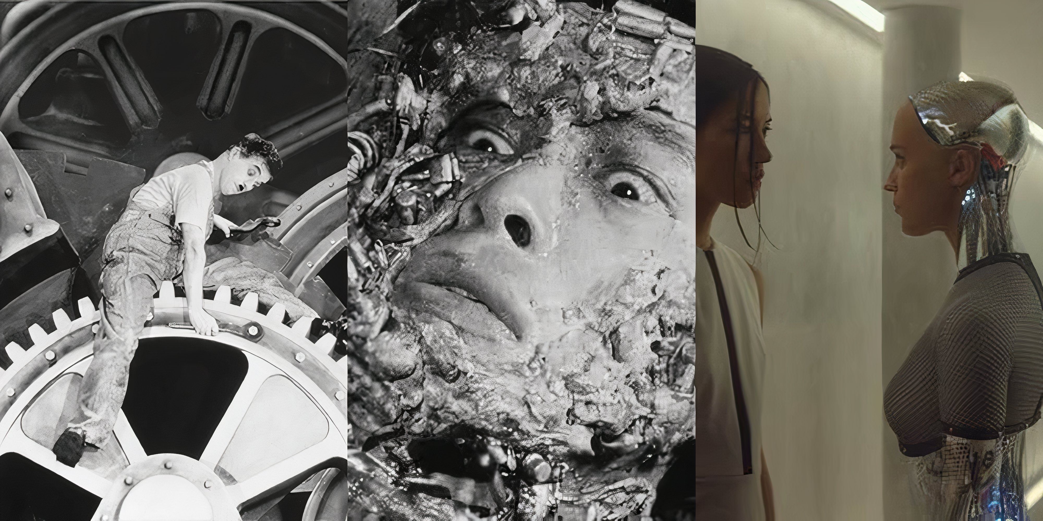 10 Movies About Humanities Struggle With Technology Modern Times, Tetsuo the Iron Man, Ex Machina