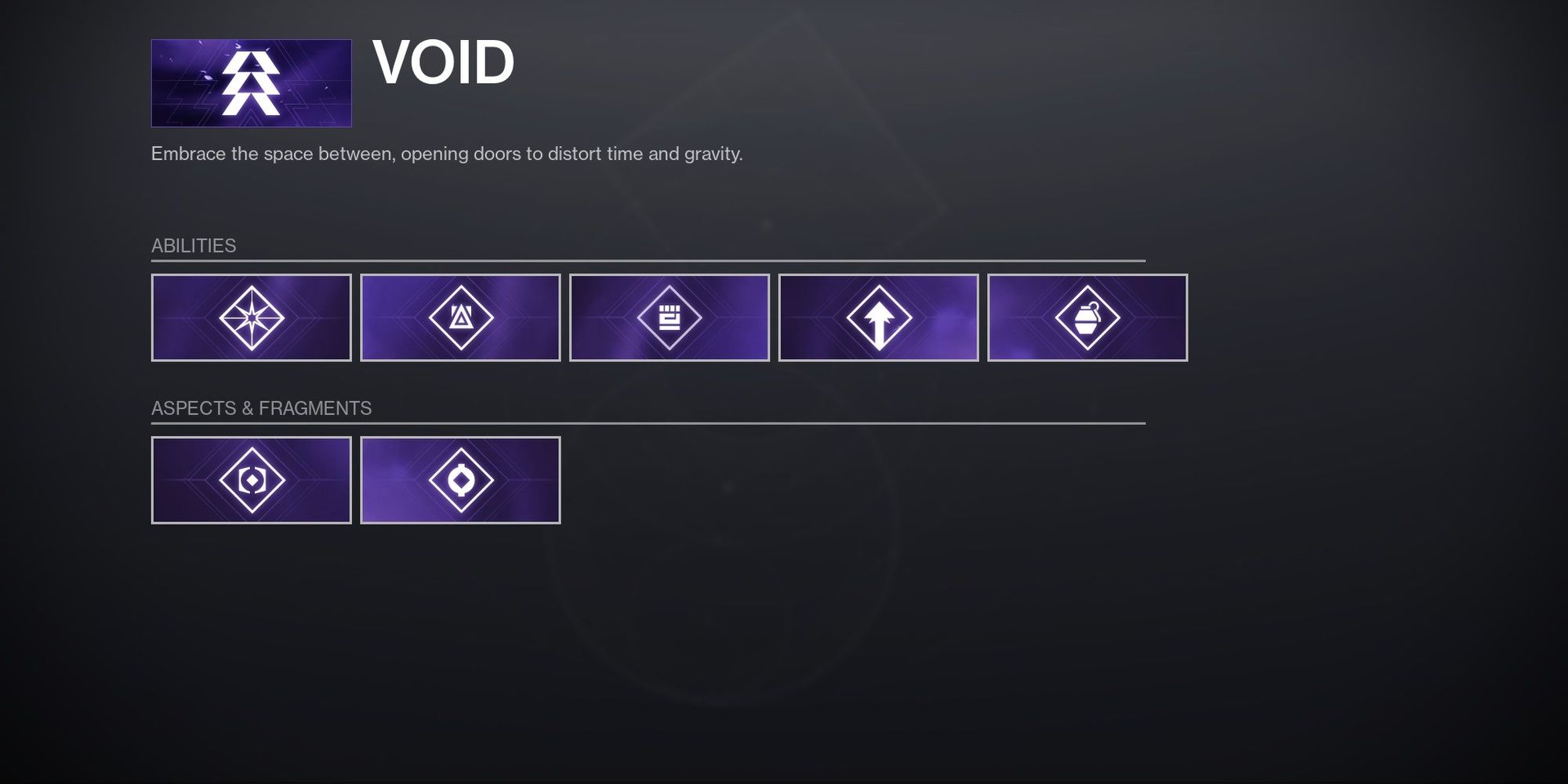 Destiny 2 Void 3.0 Purchase Menu