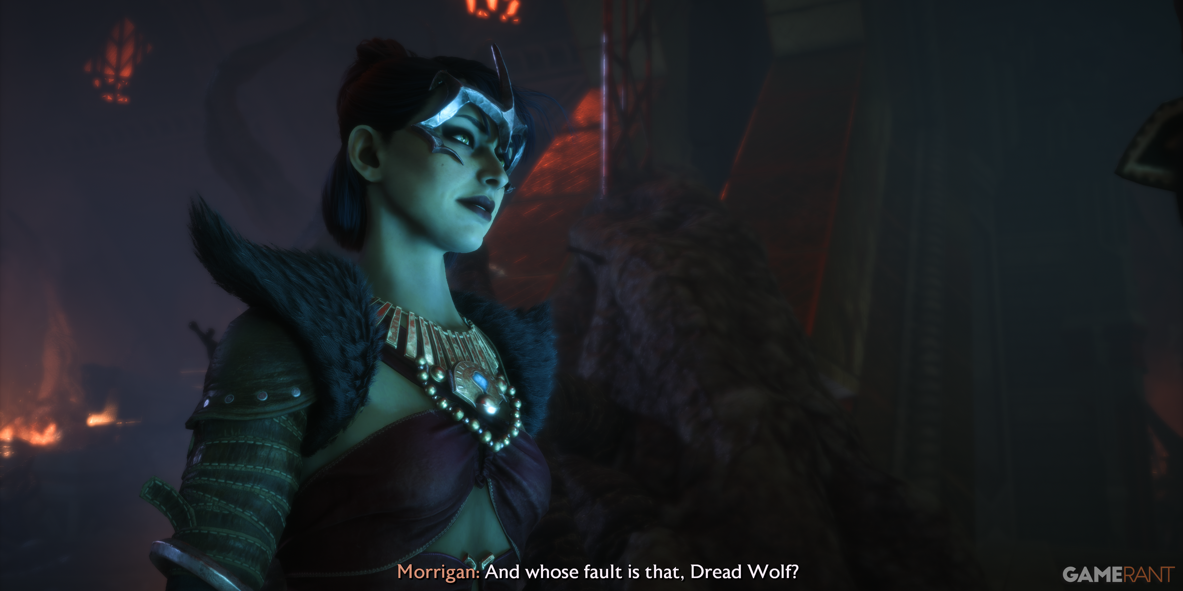 Morrigan confronts Solas