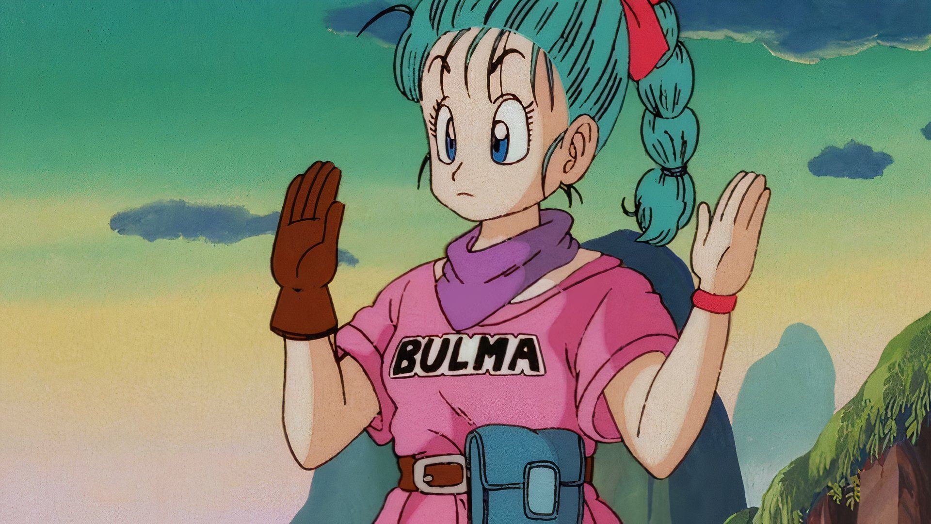 Bulma in the original Dragon Ball anime.