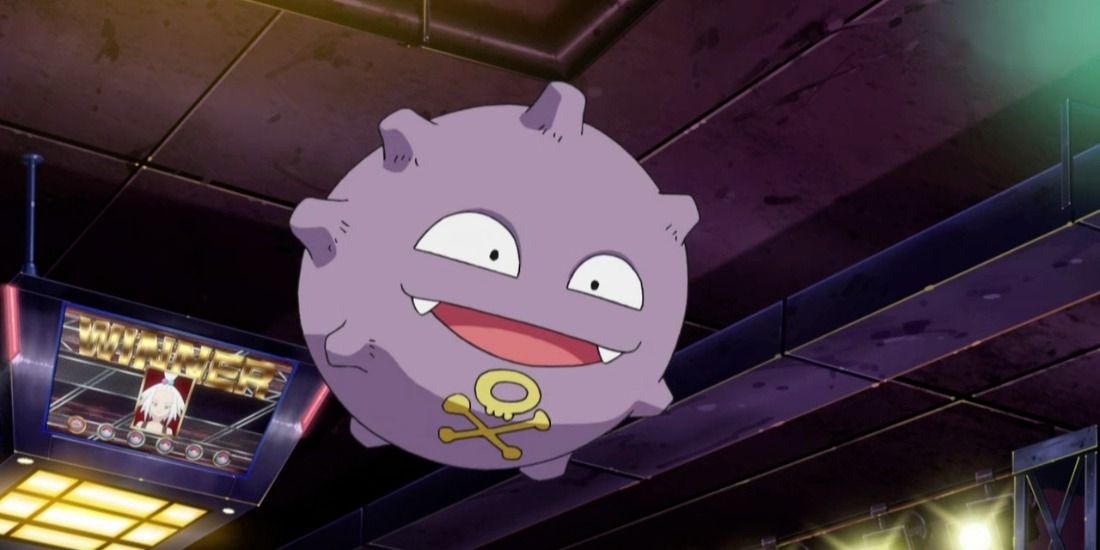 Koffing in Roxie's Gym in the Pokemon Anime.