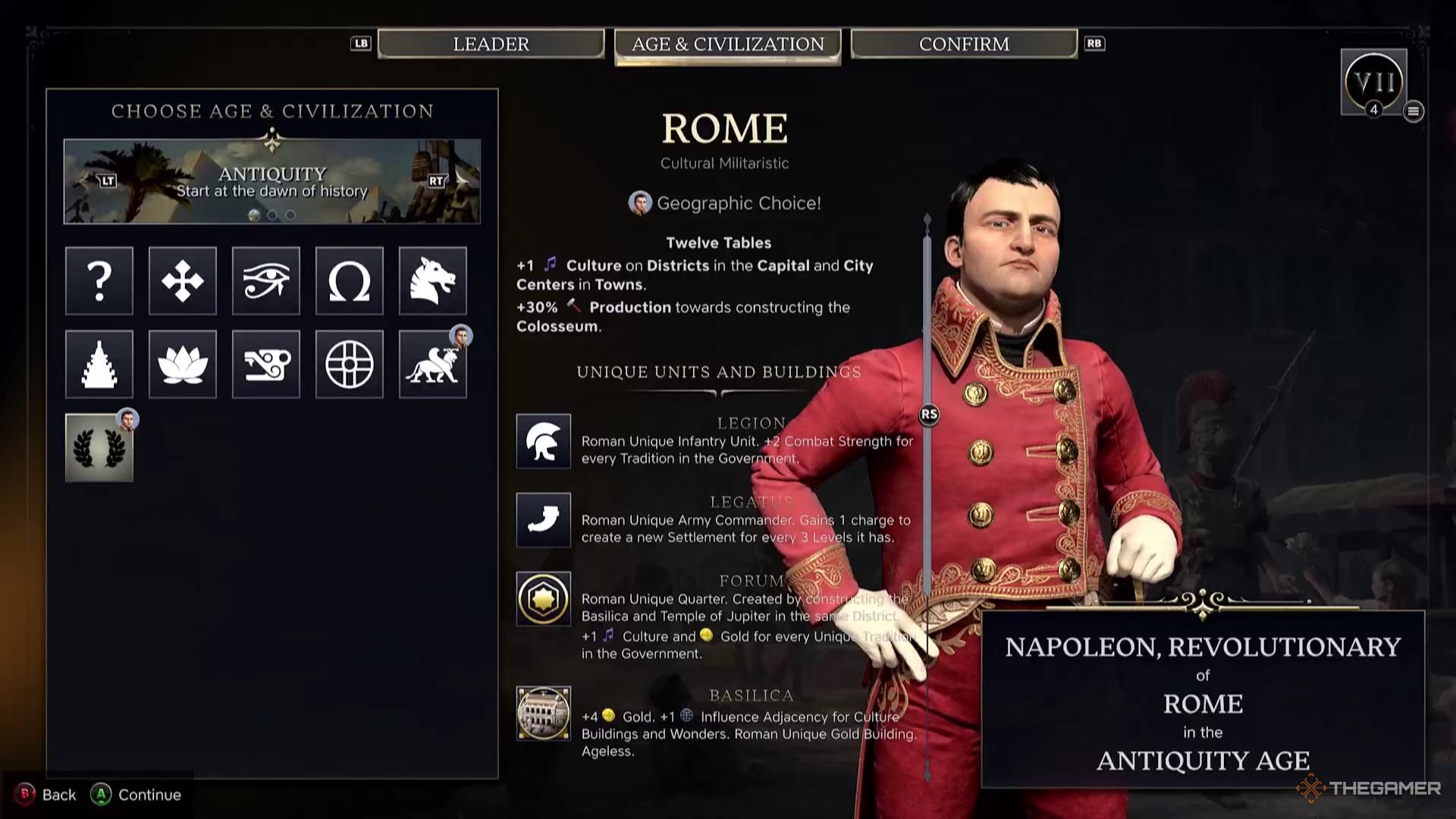 The Rome civilization in Civilization 7.