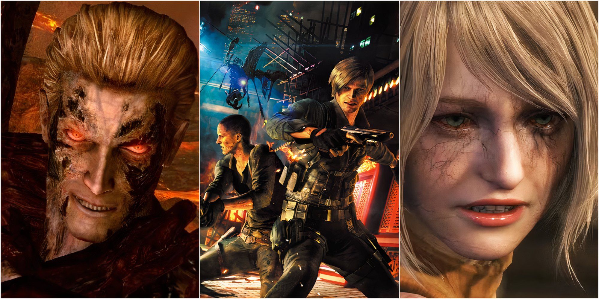 Wesker, Jake, Leon, Ashley