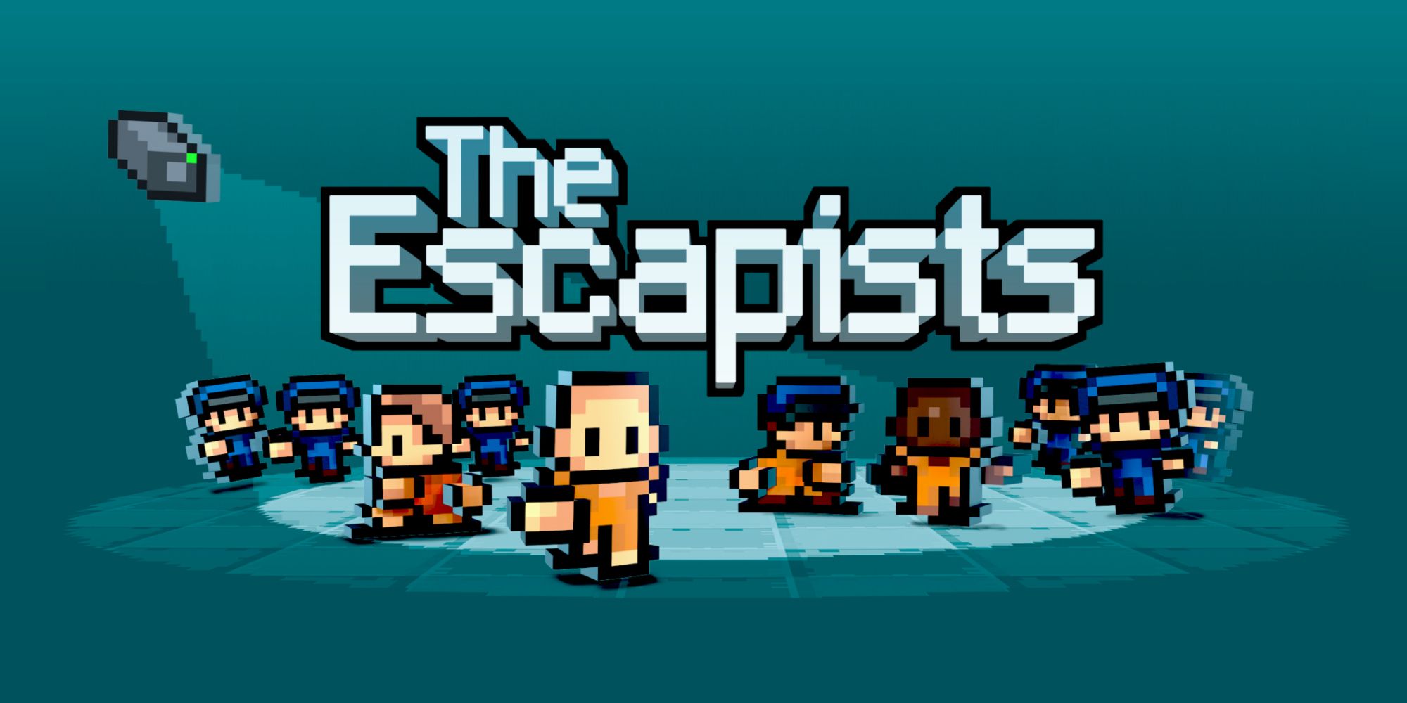 Cover art for The Escapists, in which four prisoners run away from six prison guards.