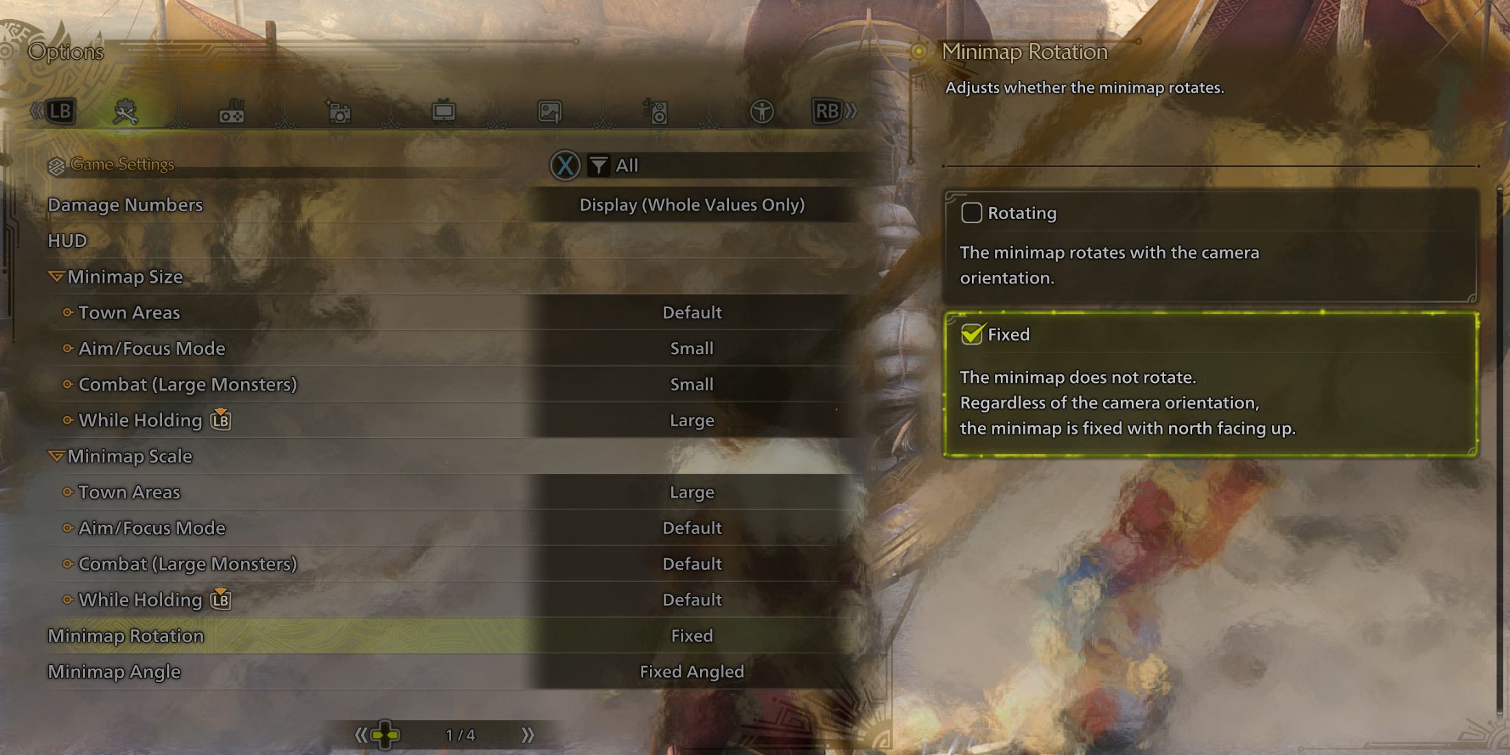 Monster Hunter Wilds Settings To Change First Settings Mh Wilds Minimap Rotation