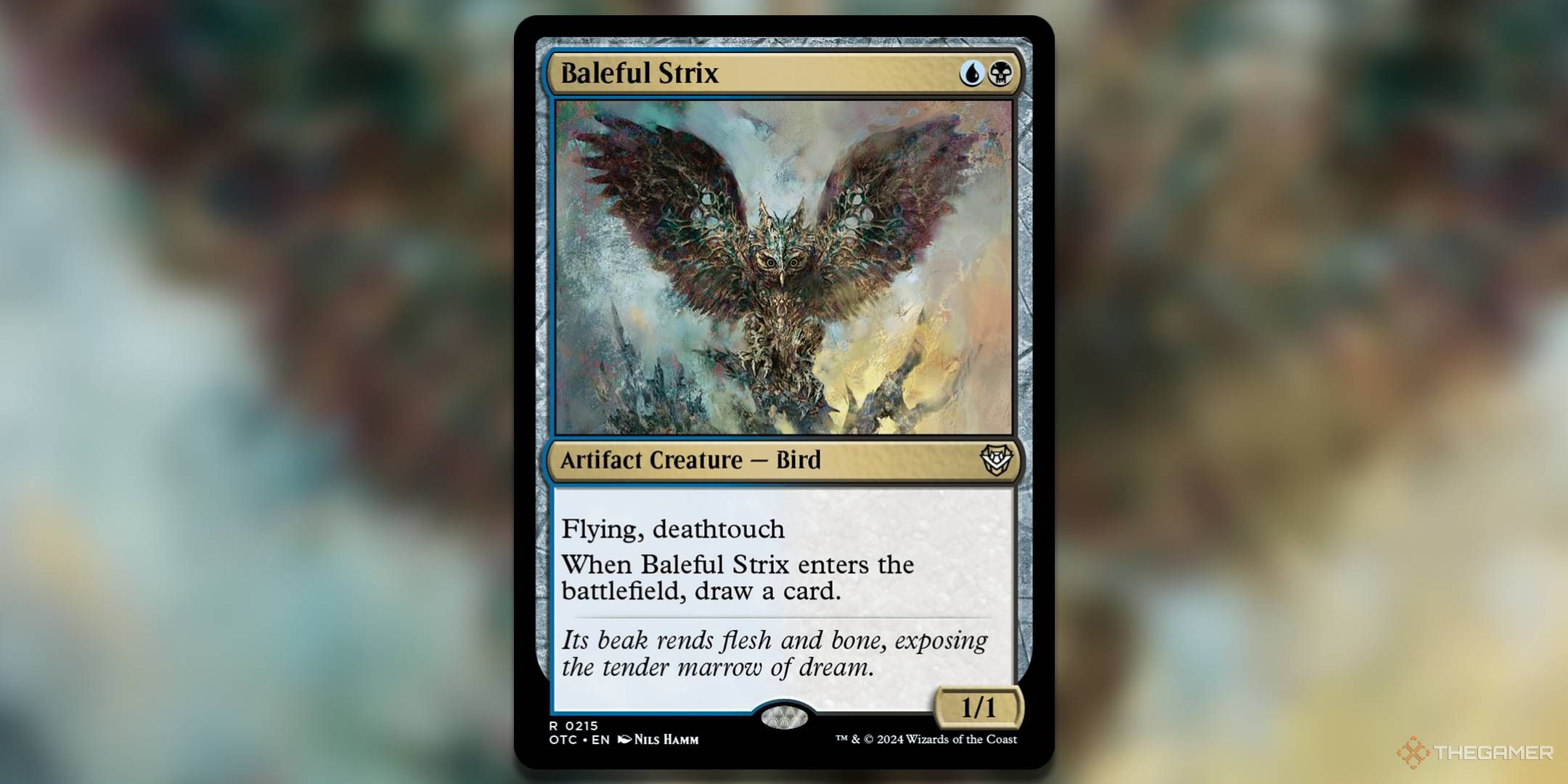 Image of Baleful Strix card in Magic: The Gathering.