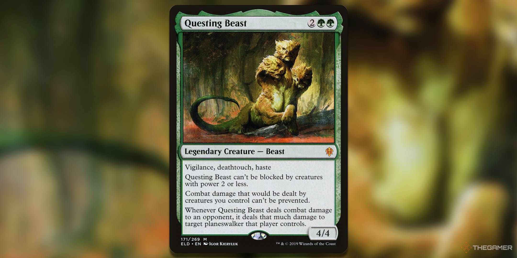 Image of Questing Beast card in Magic: The Gathering.