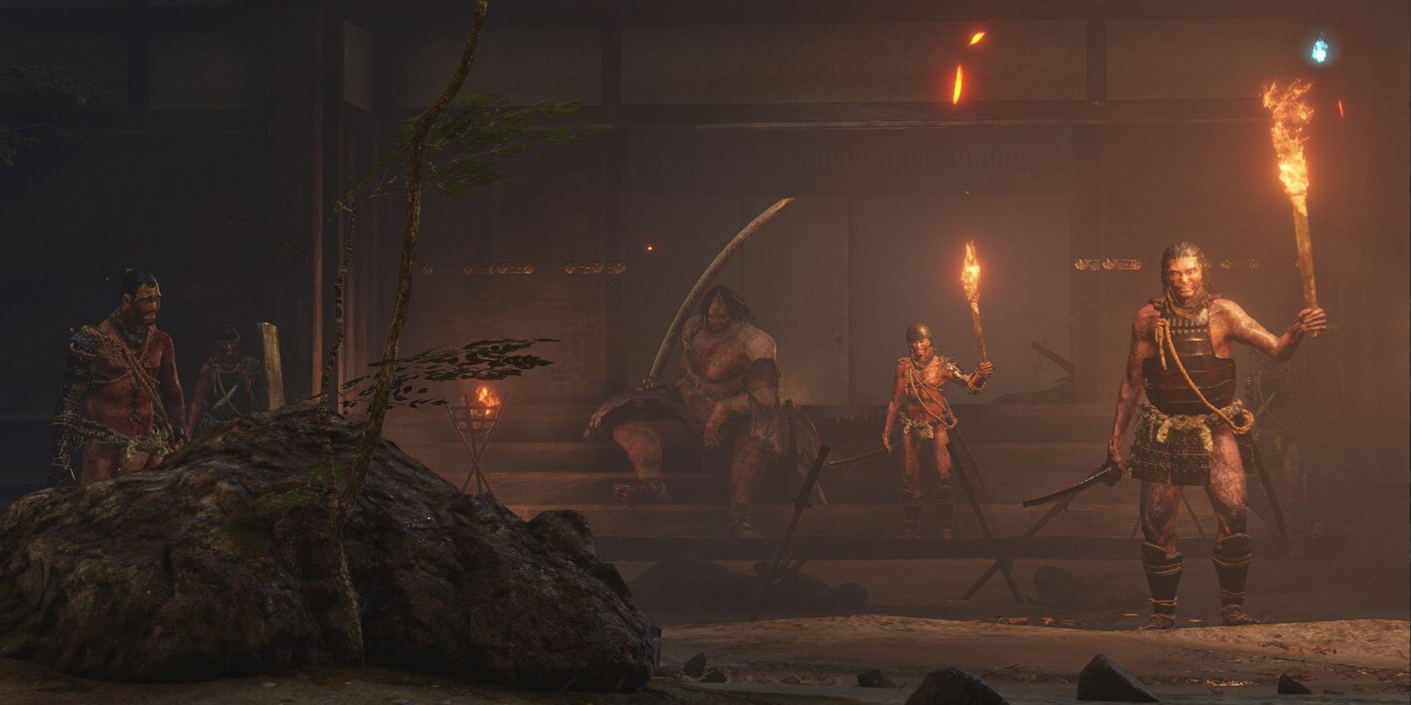 Sekiro Shadows Die Twice - Juzou The Drunkard And His Gang Defending Entrance